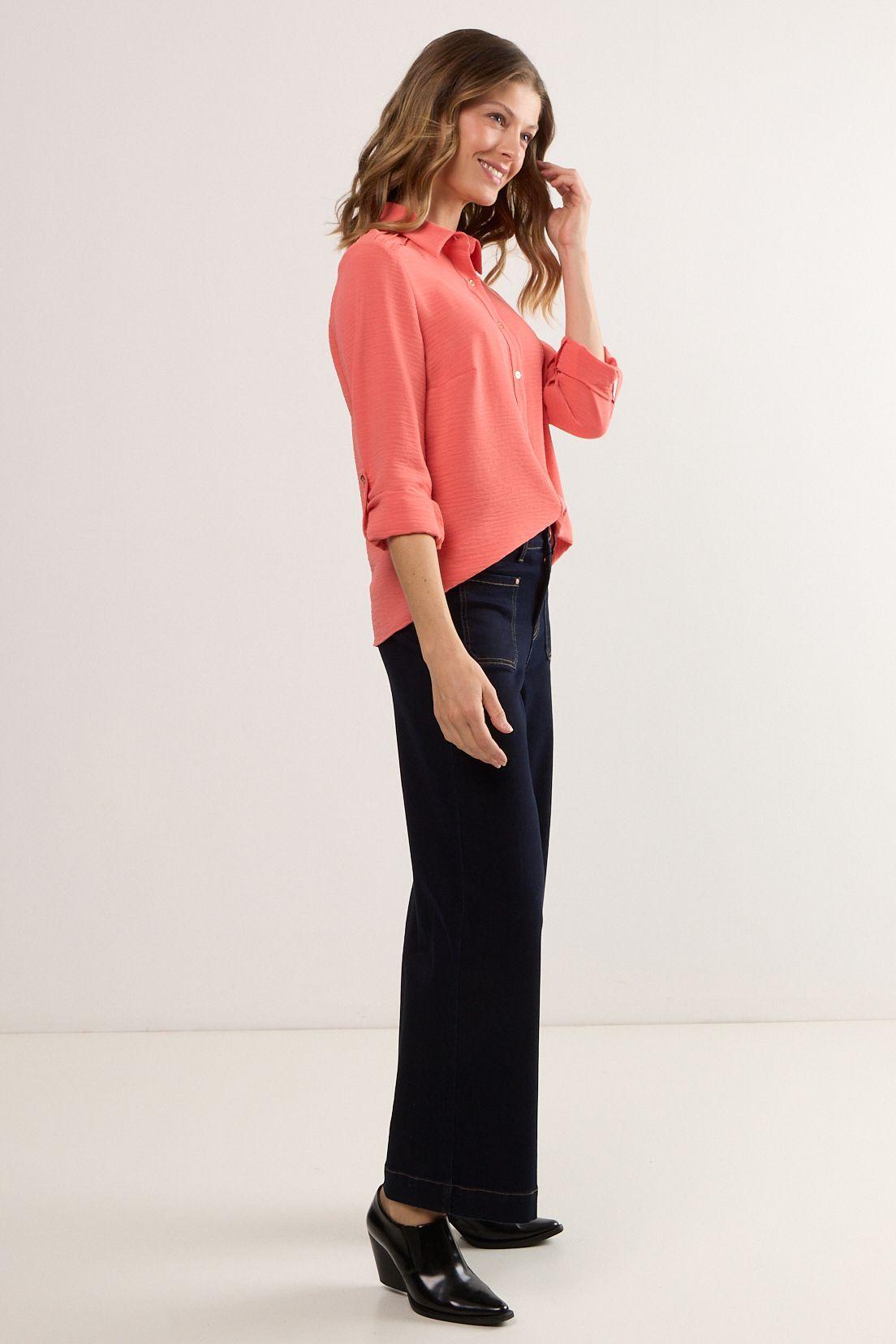 Blusas Manga Larga Coral Ma Griffe 14002225003133-4