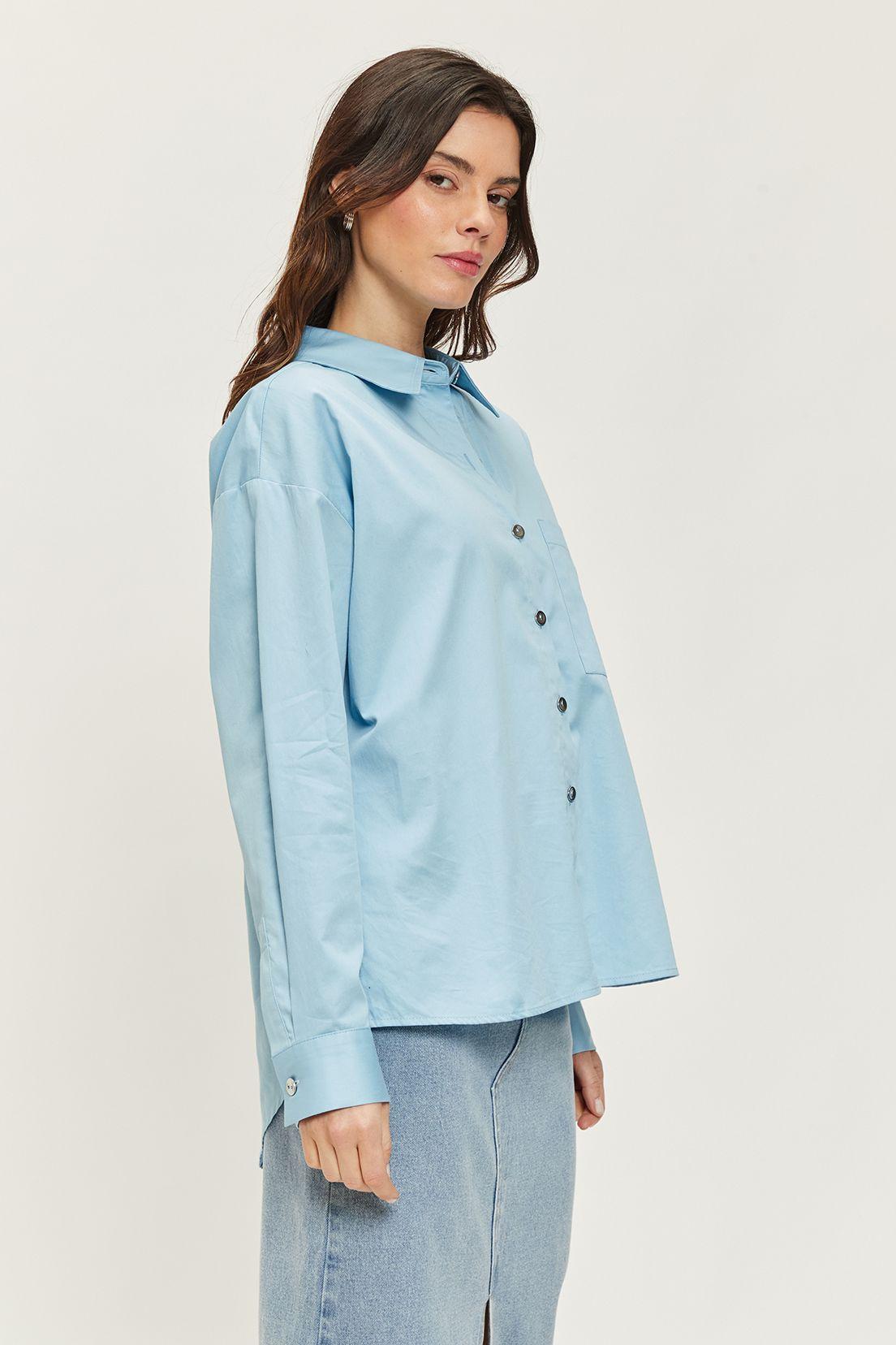 Blusa Camisera Lisa Celeste Ash 14007224056110-2