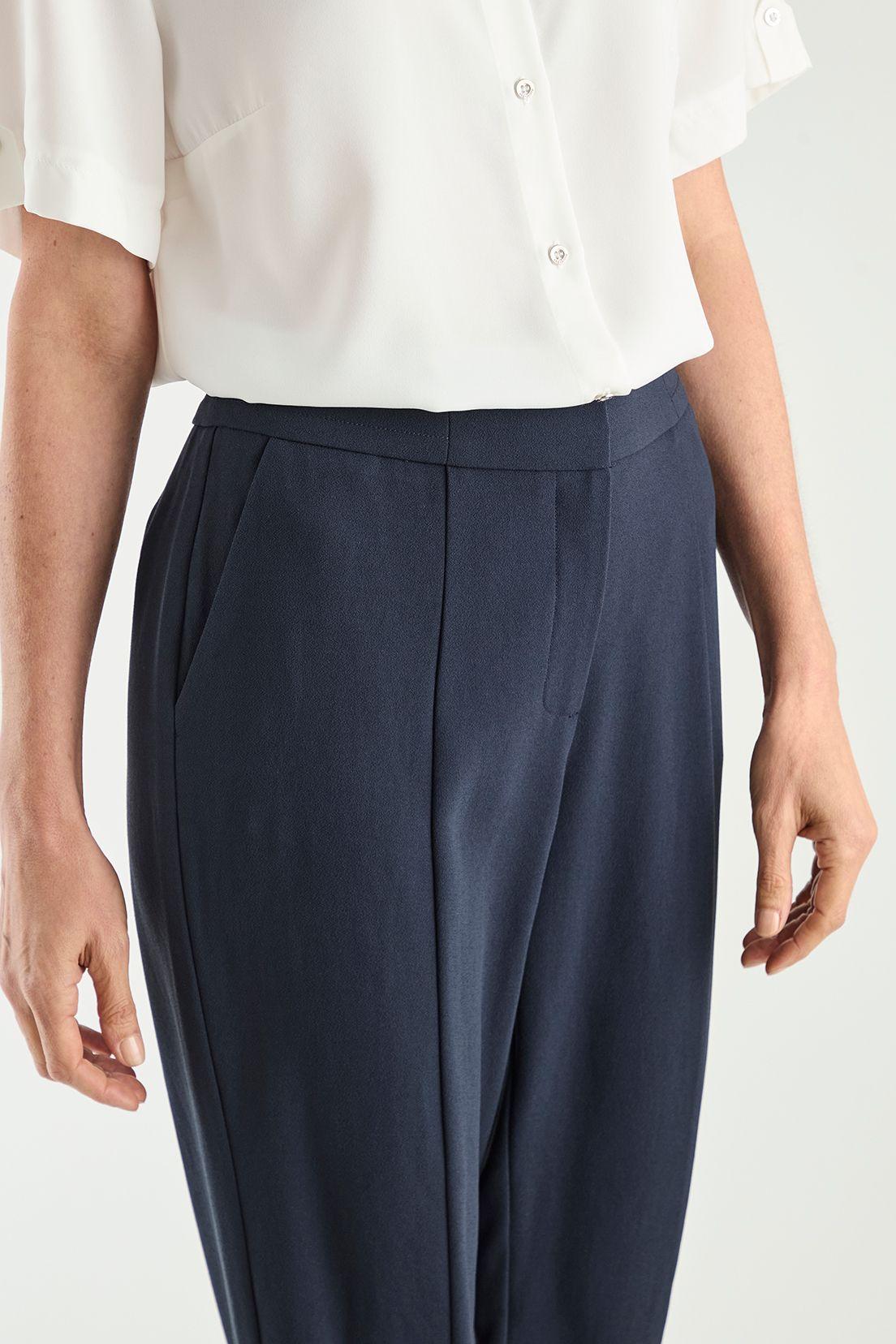 Pantalon Con Corte En Pierna Azul Ma Griffe 11002125051104-2