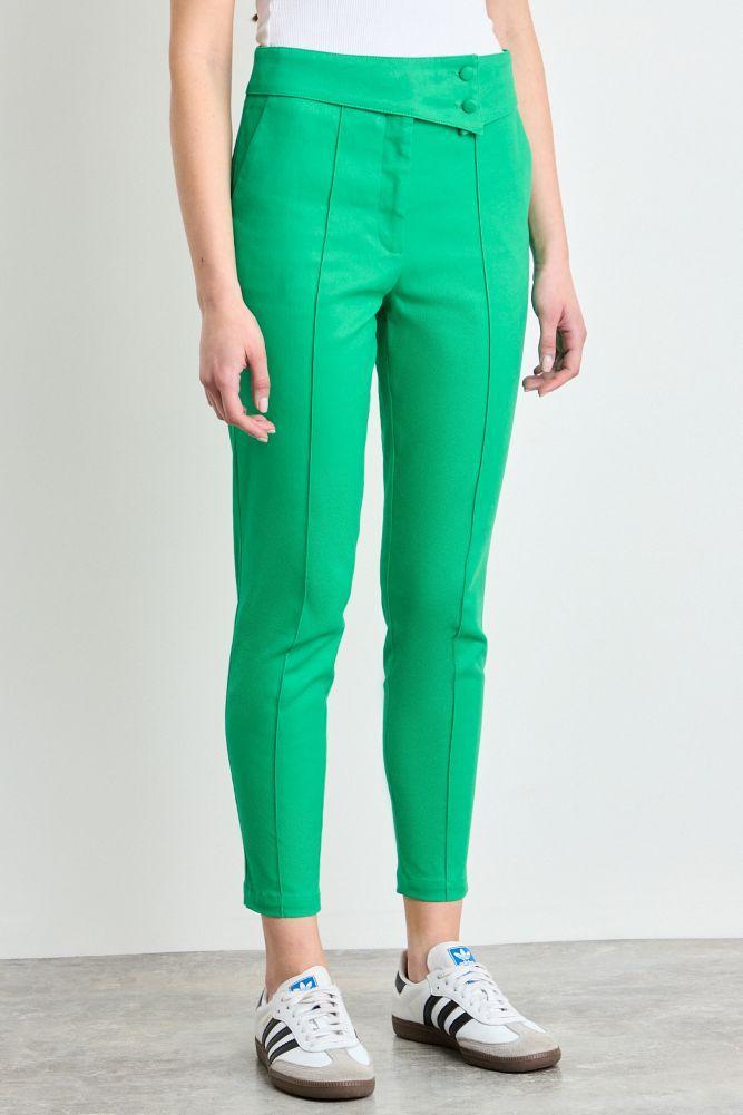 Pantalon Liso Verde Oliva iO 11020225065107-2