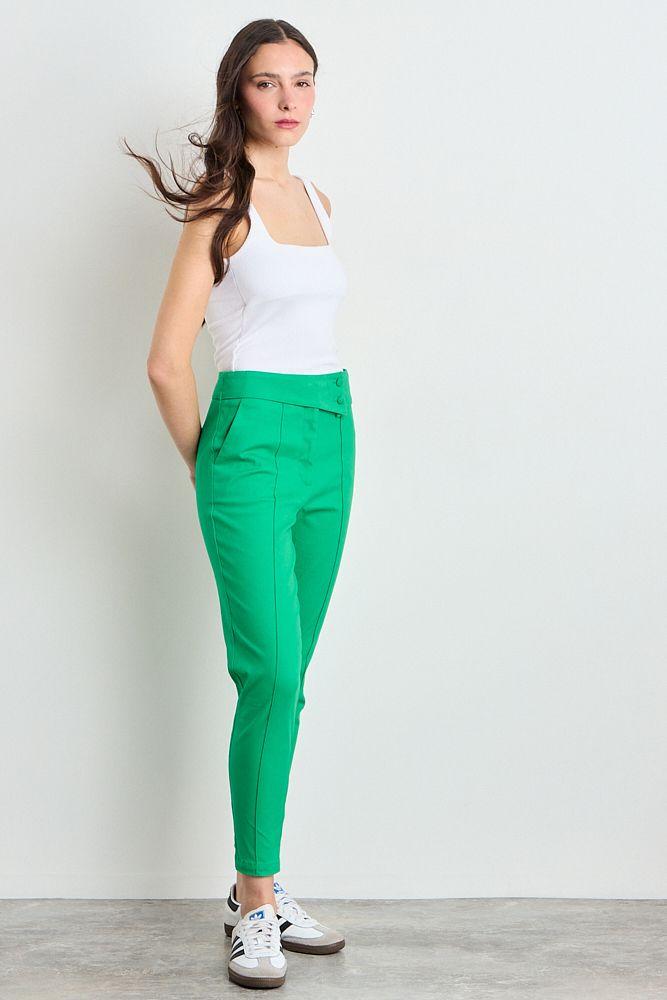 Pantalon Liso Verde Oliva iO 11020225065107-4