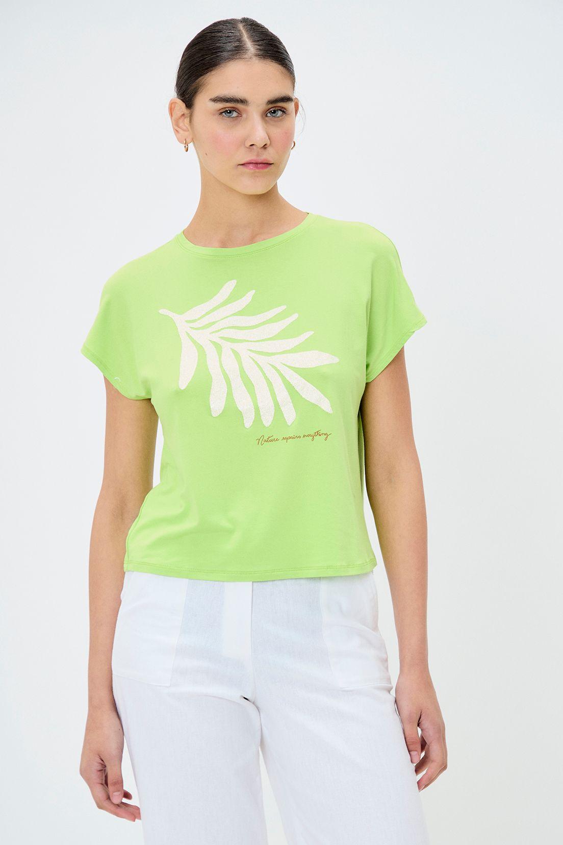 Polera Estampada Verde iO 14604224009137-0