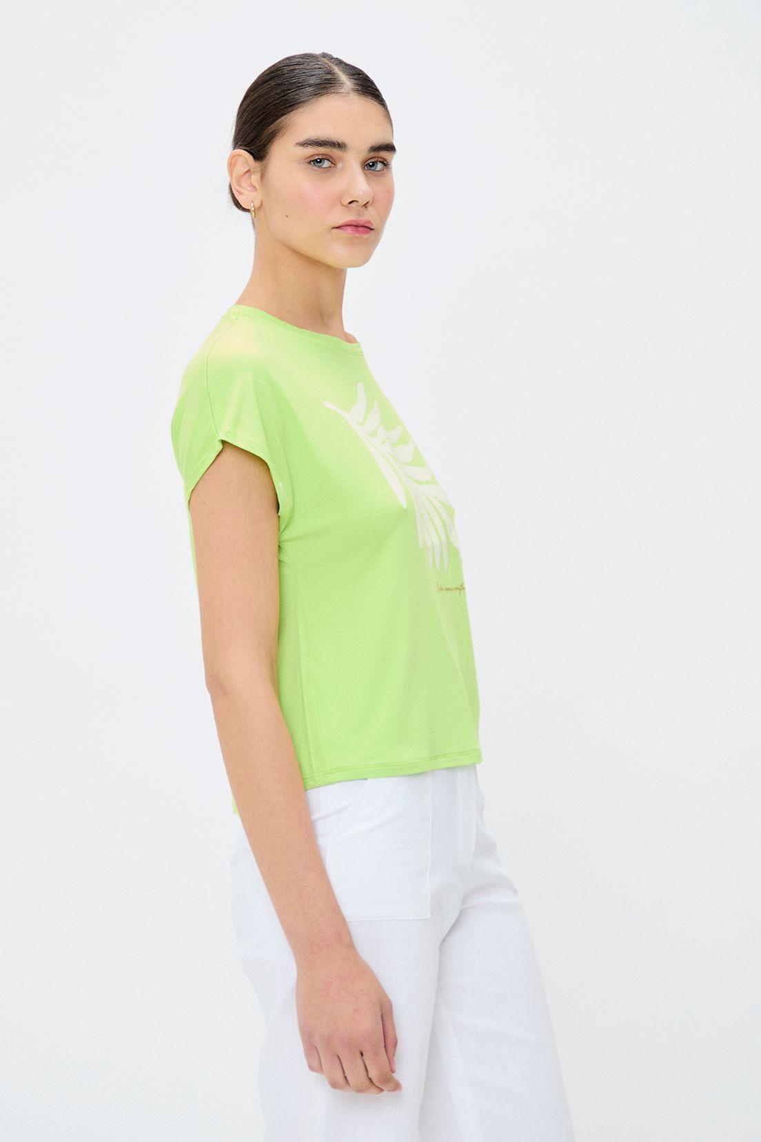 Polera Estampada Verde iO 14604224009137-1