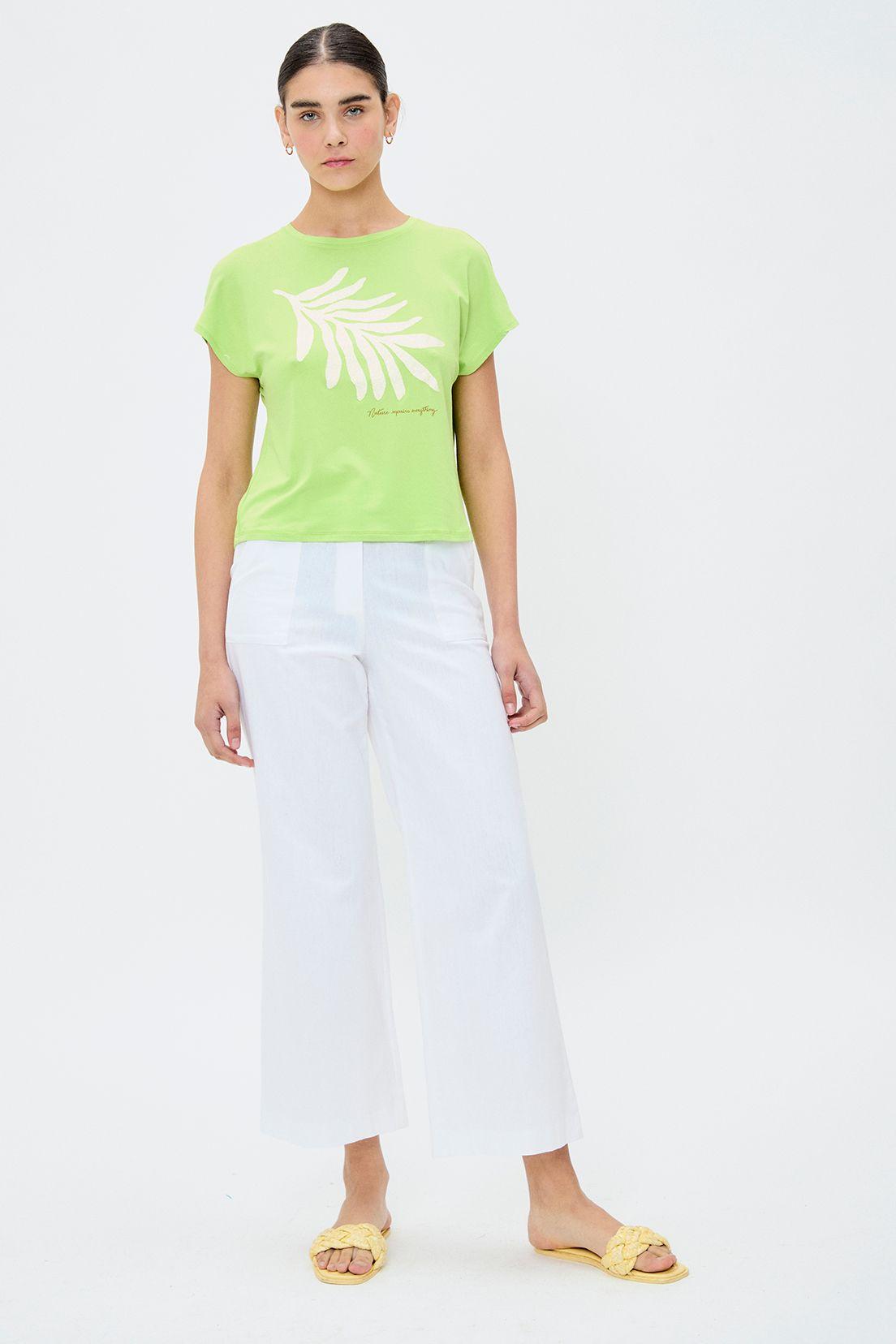 Polera Estampada Verde iO 14604224009137-3