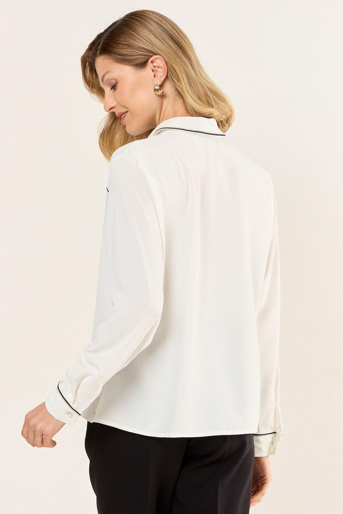 Blusa Bicolor Crudo Ma Griffe 14002126057105-2