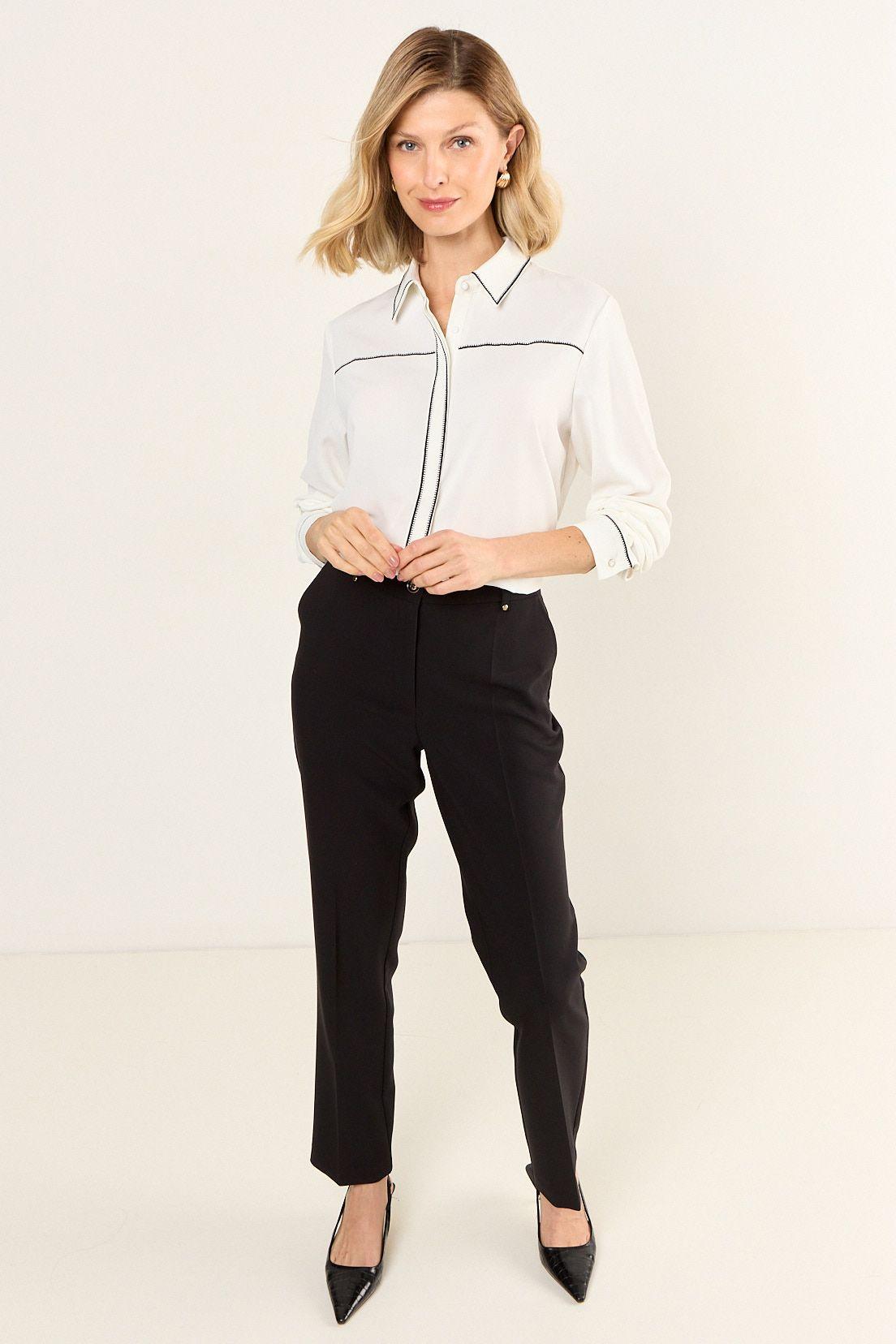 Blusa Bicolor Crudo Ma Griffe 14002126057105-4