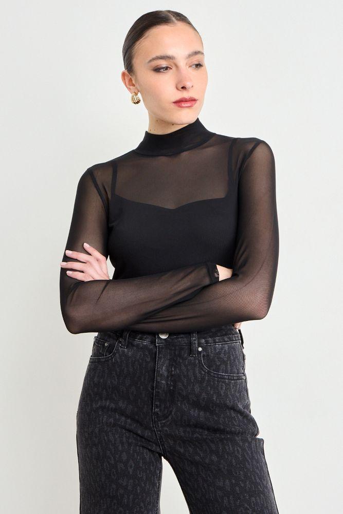 Polera Manga Larga Negro Ash 14207225003102-2