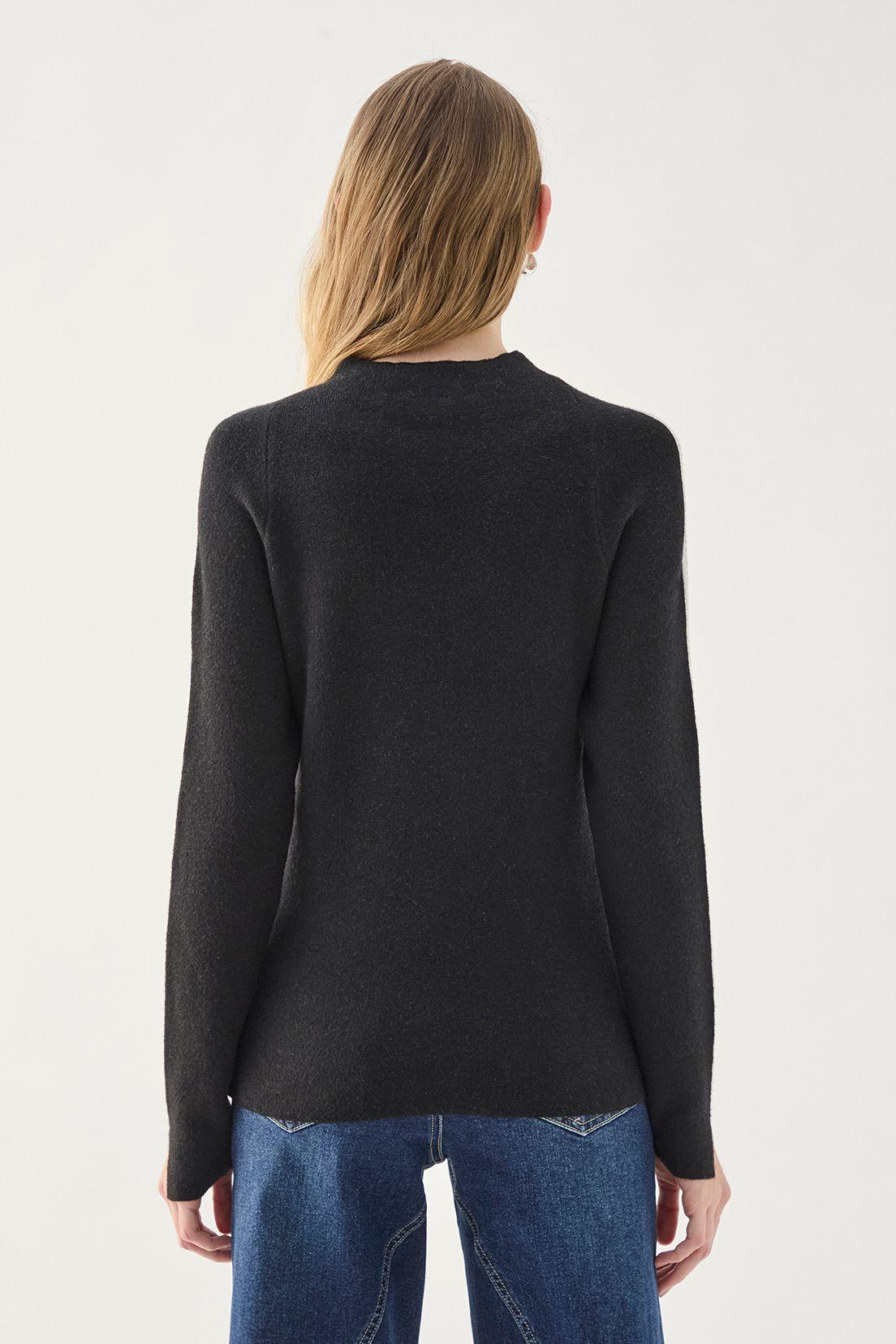 Sweater Cuello Subido Negro 18107125050102-3