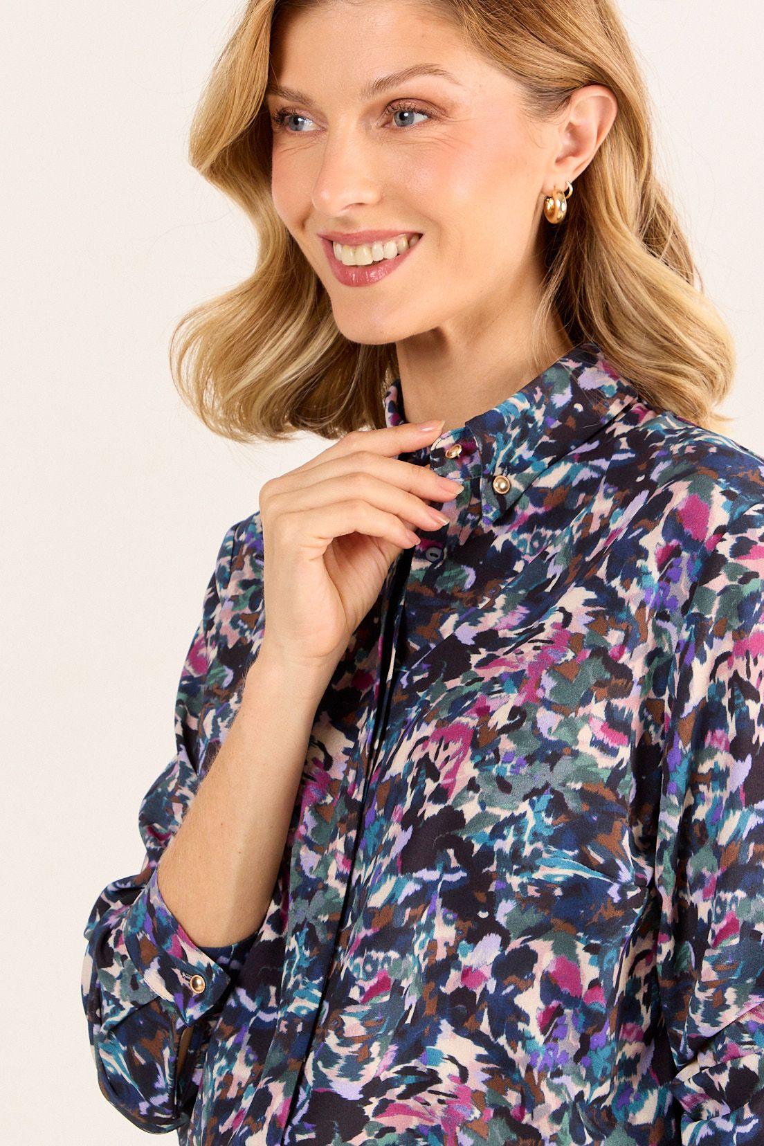 Blusa Camisera Estampada Crudo Ma Griffe 14102126062105-1