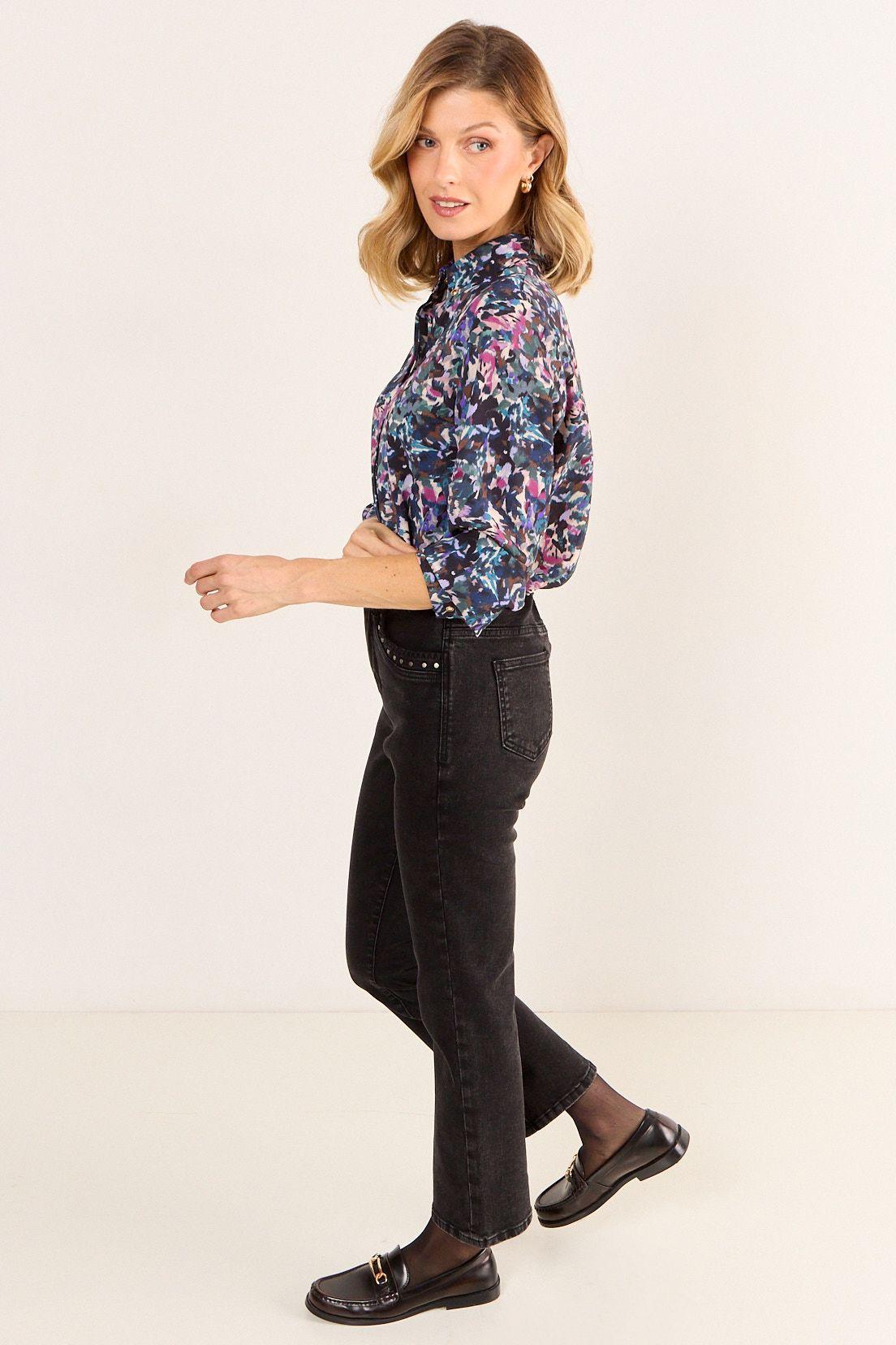 Blusa Camisera Estampada Crudo Ma Griffe 14102126062105-3