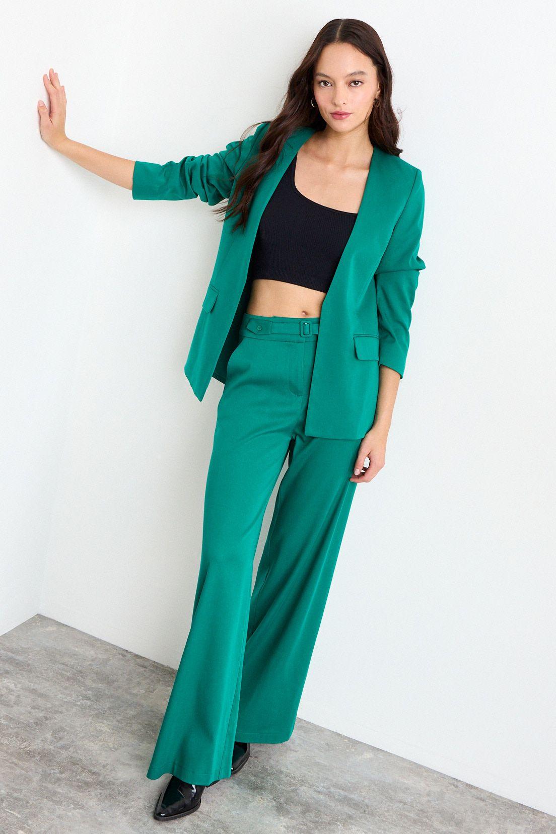 Pantalon Liso Verde Oliva iO 11020126050107-0