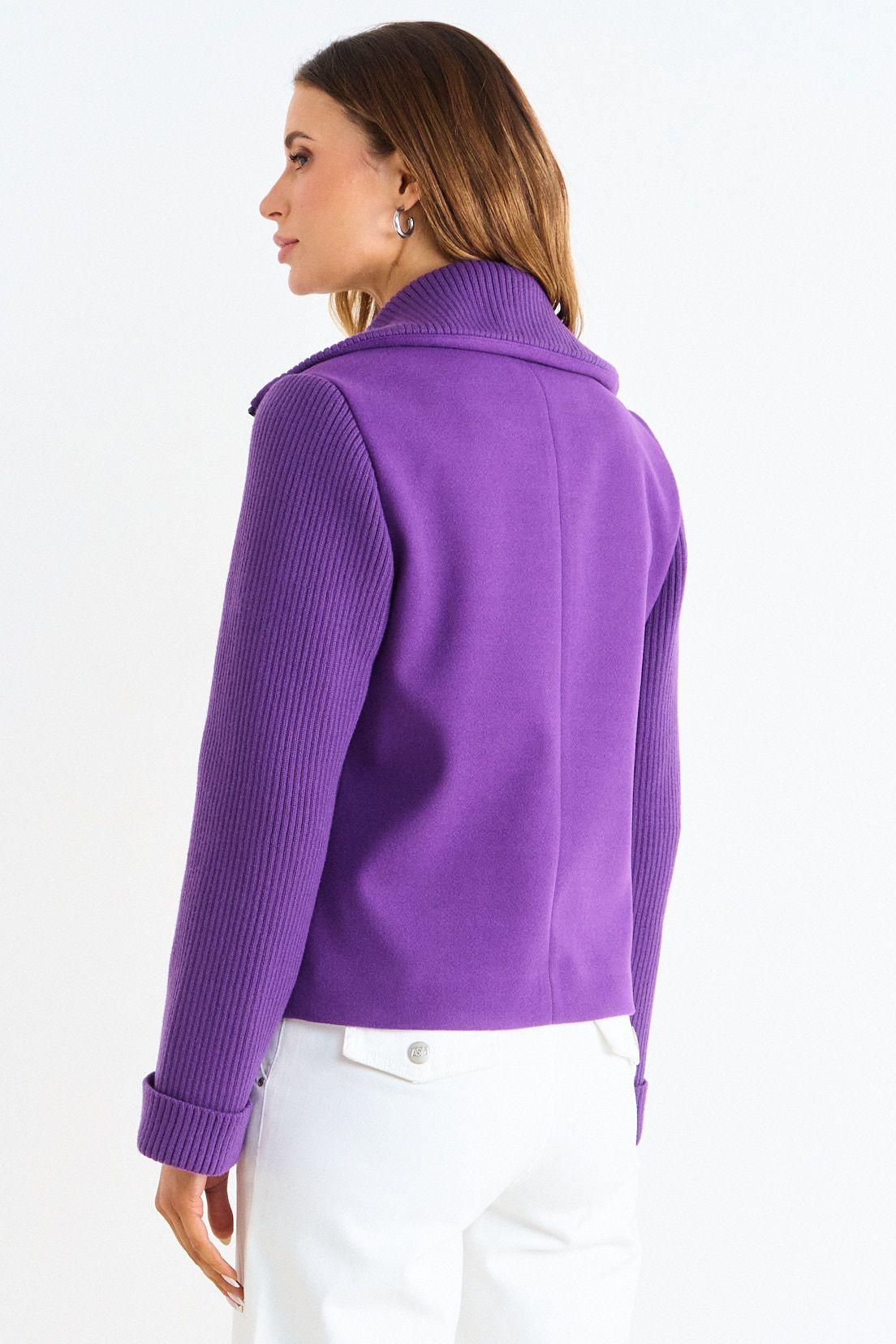 Casaca Lisa Con Cierre Morado Ash 17507126006121-2