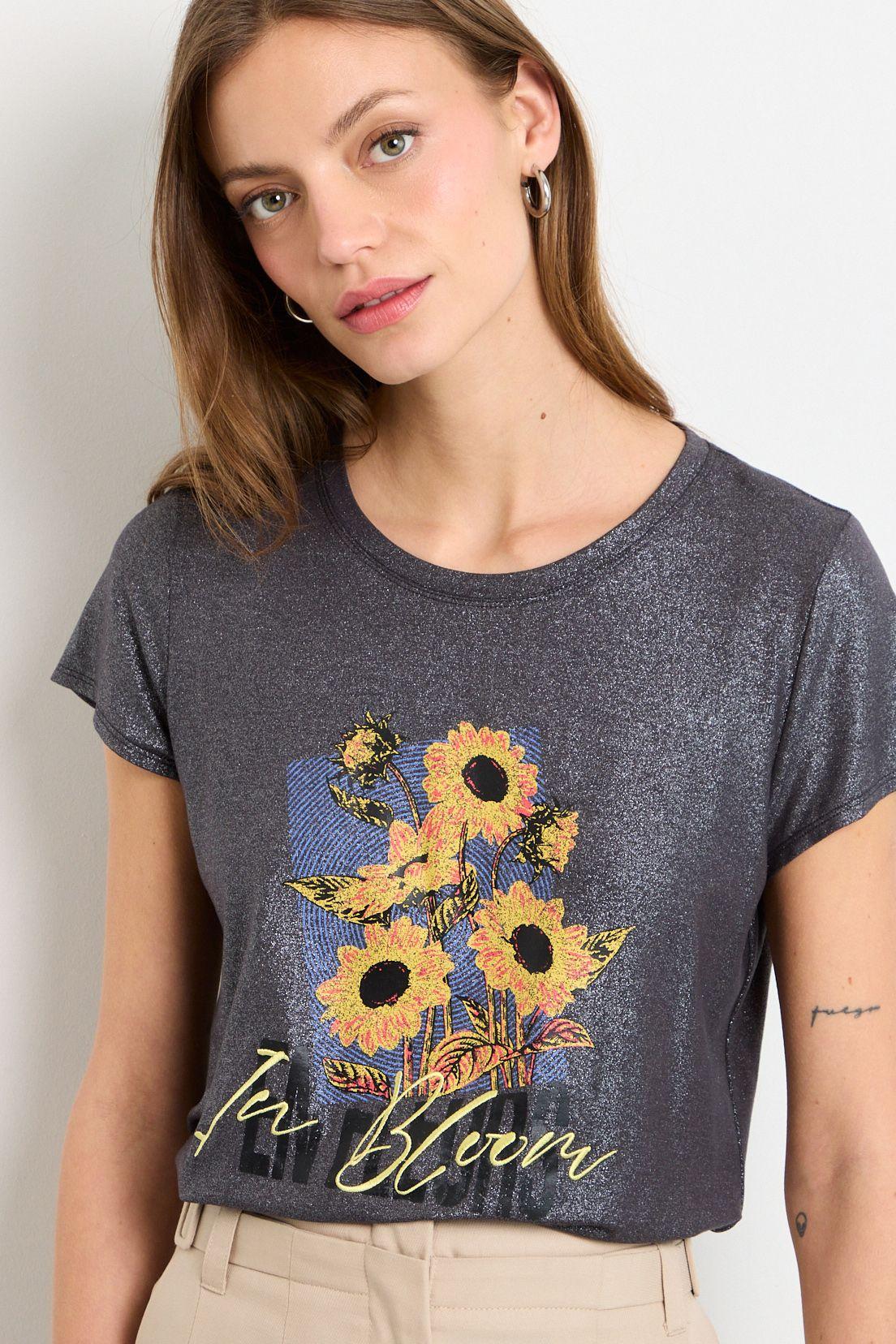 Polera Manga Corta Gris iO 14620225001163-0
