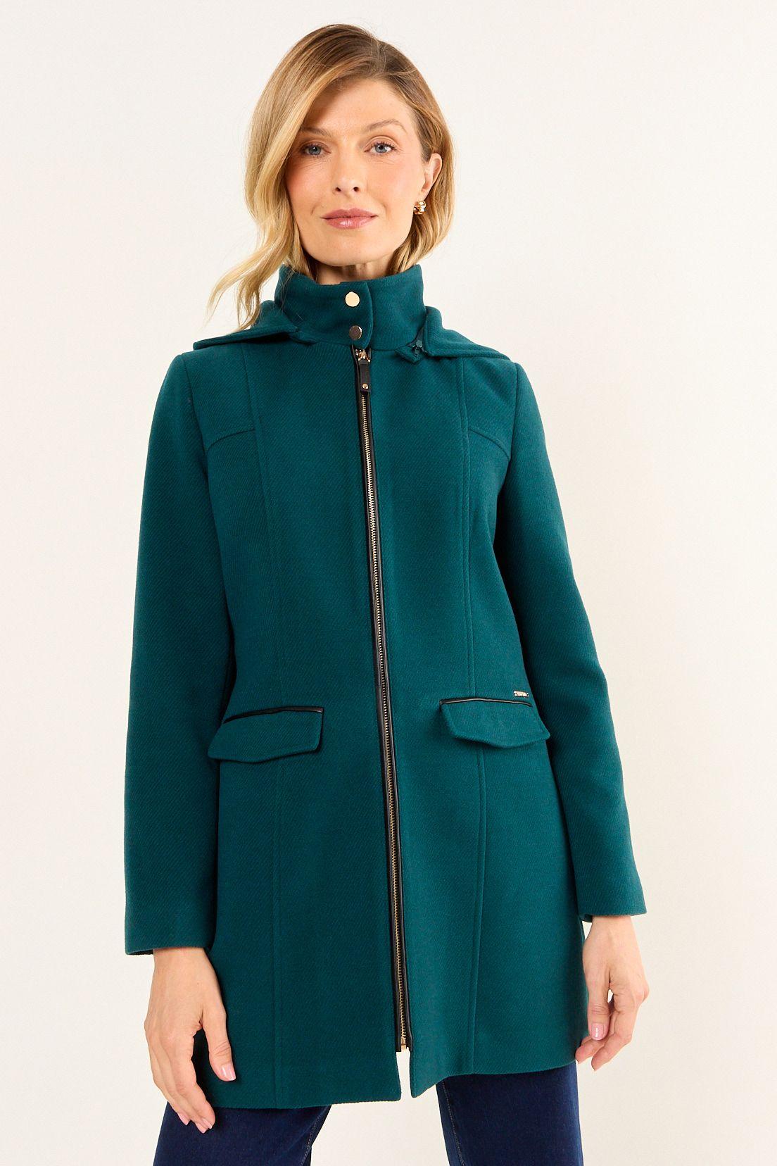 Chaqueton Liso Verde Oliva Ma Griffe 17202126053107-0