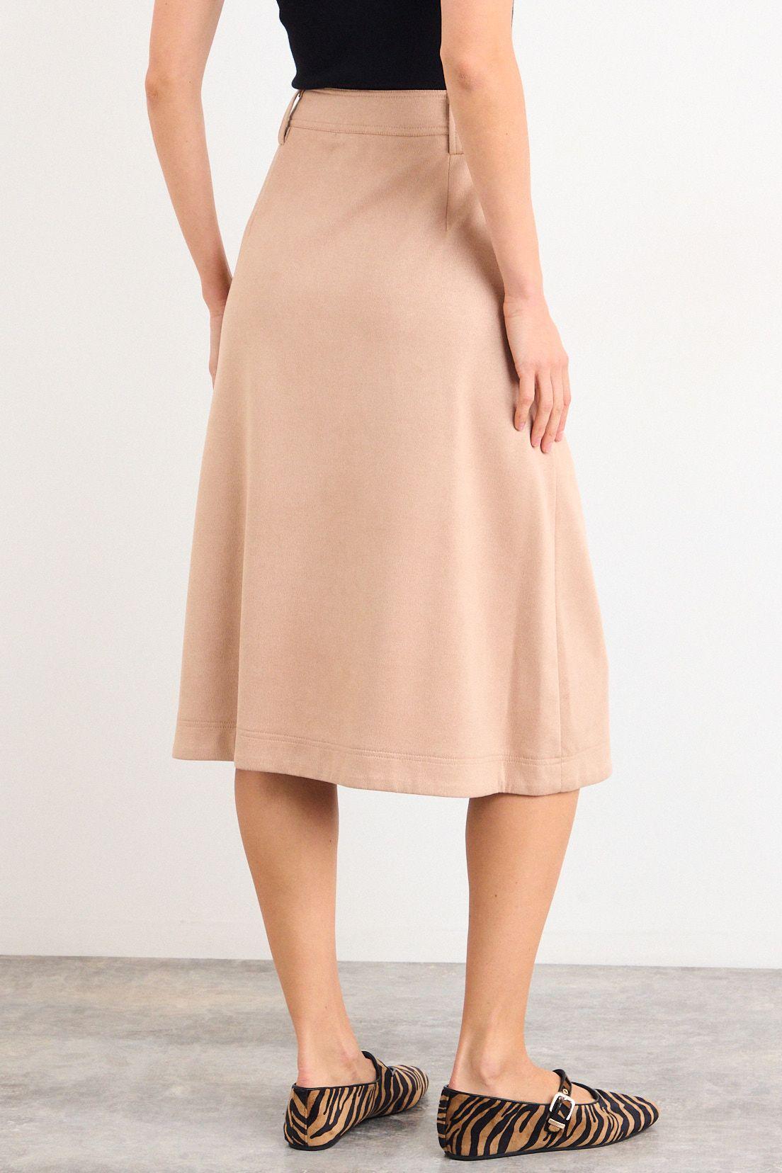 Falda Lisa Larga Beige iO 12304125002106-3