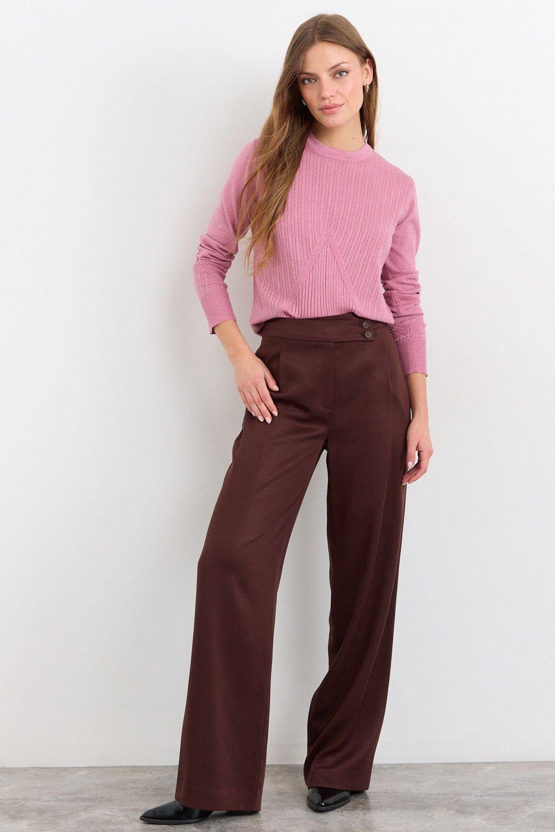 Sweater Liso Rosa iO 18120226003123-3