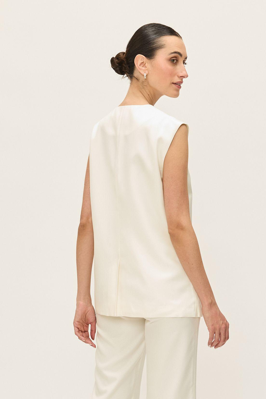 Blazer Sin Mangas Liso Blanco Ash 16007224059105-4