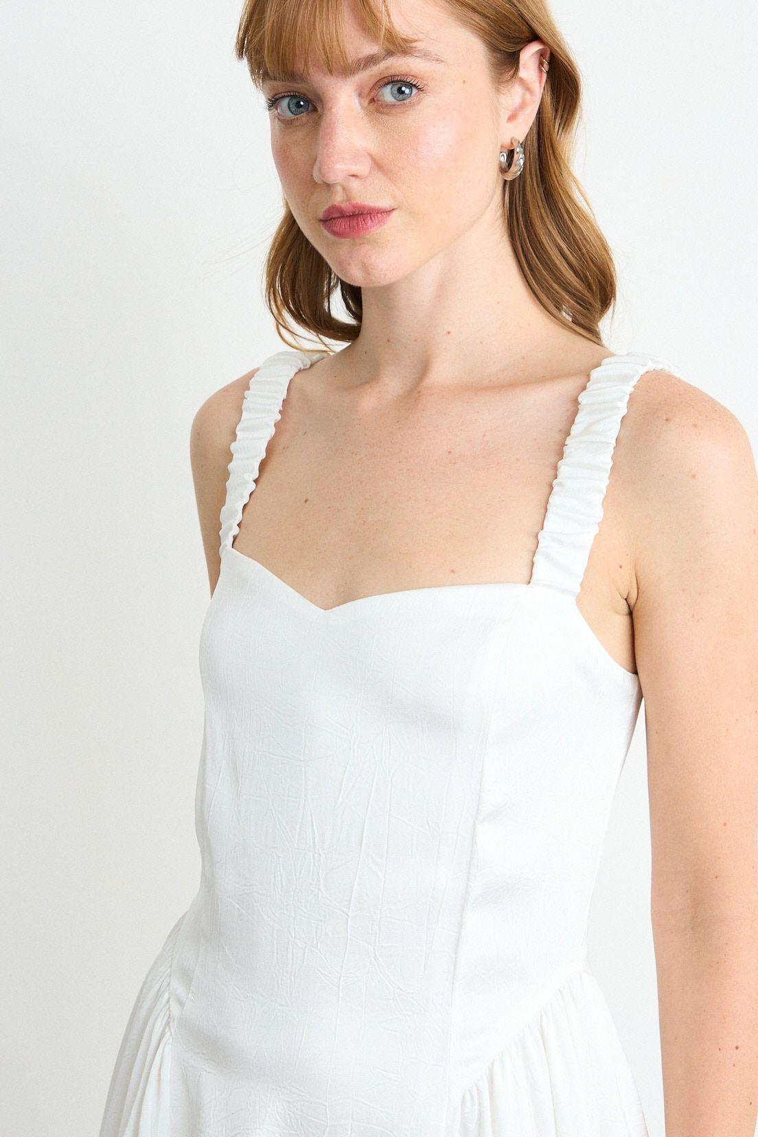 Vestido Liso Largo Crudo iO 13420126001105-1