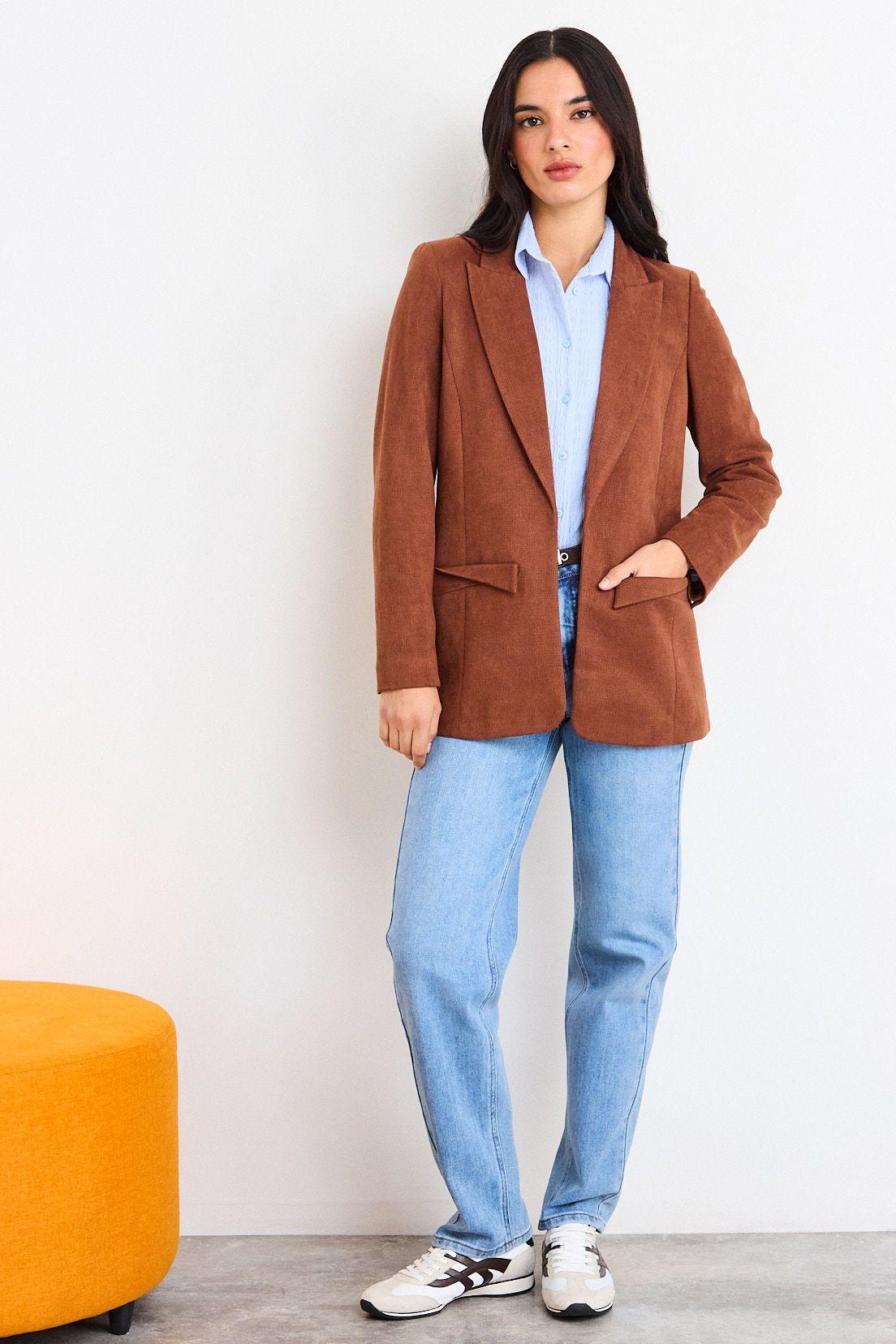 Blazer Liso Café iO 16020226052129-3