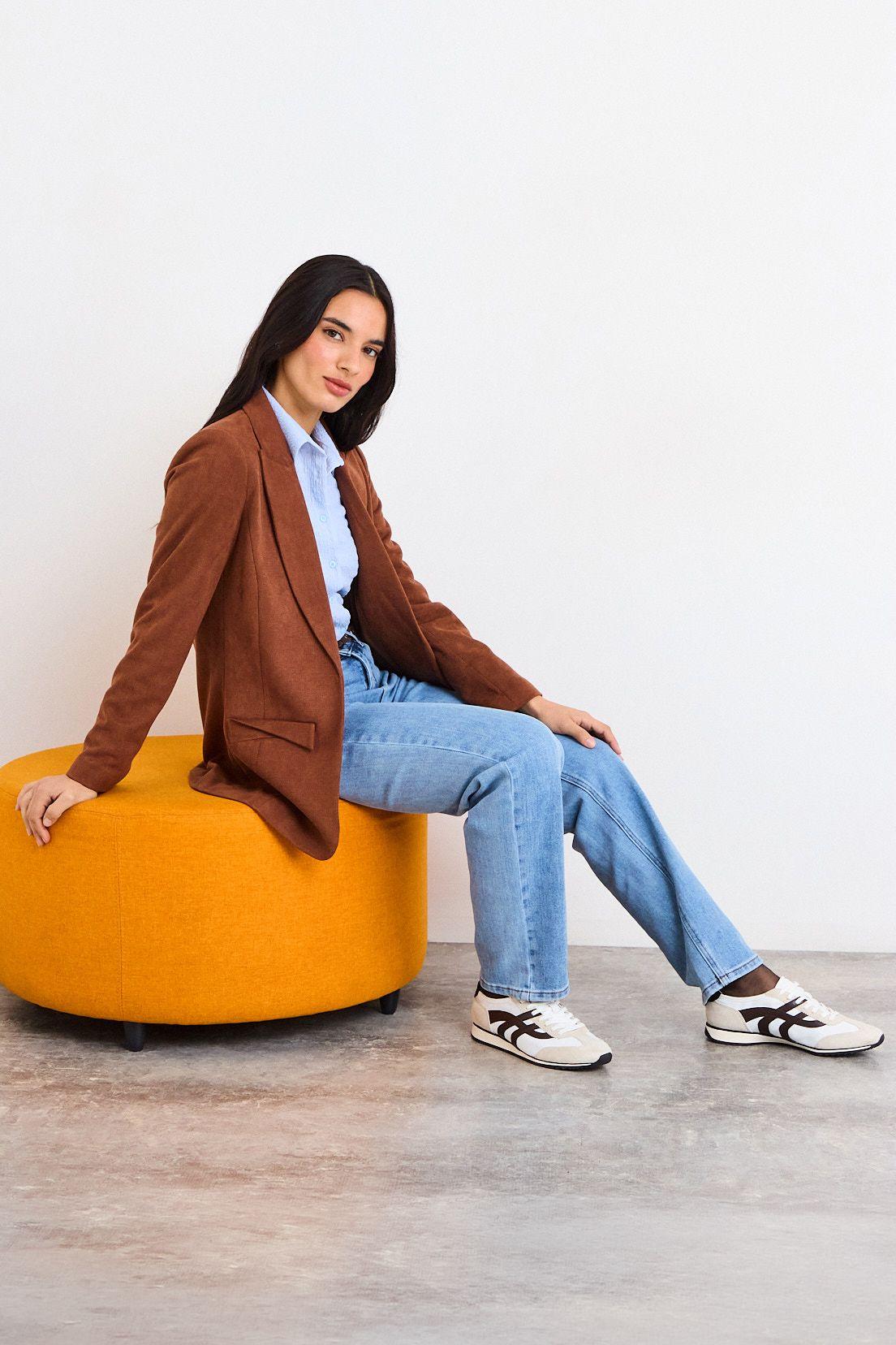 Blazer Liso Café iO 16020226052129-4
