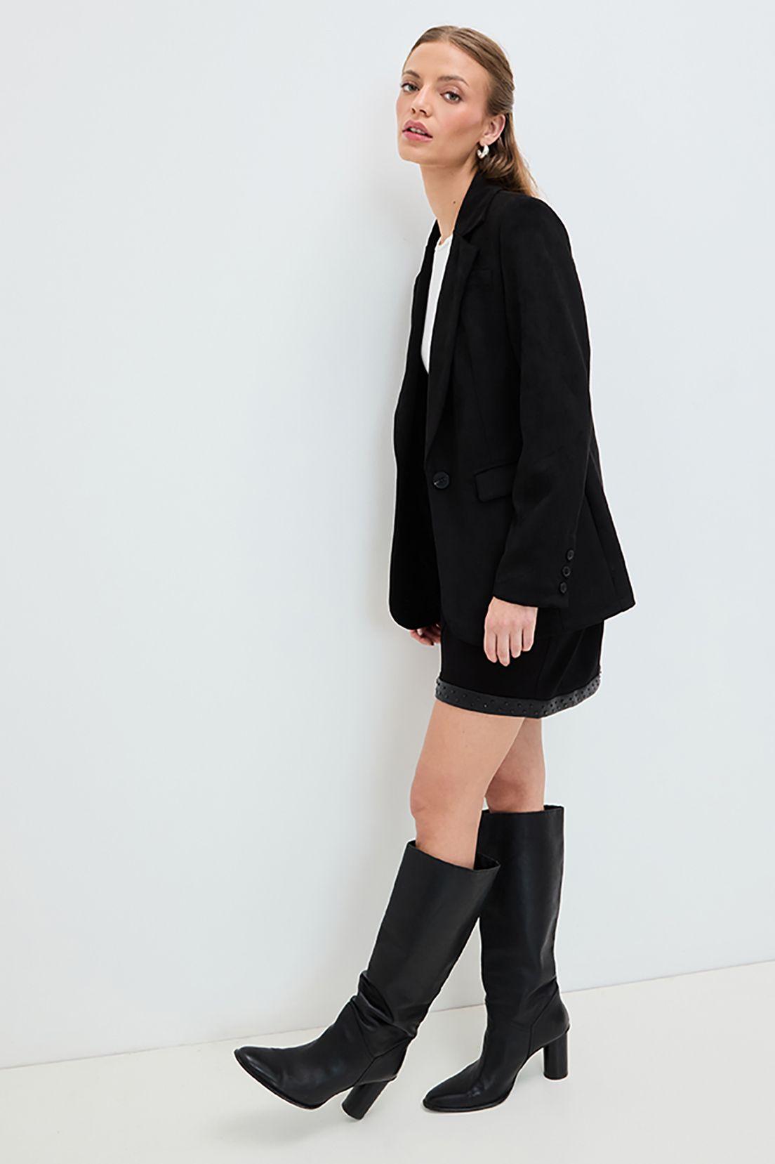 Blazer Liso Negro 16020125065102-3