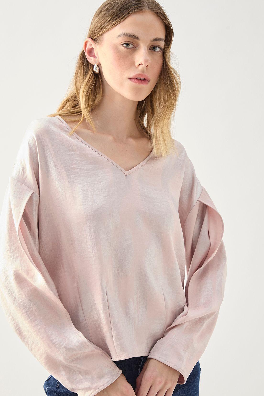 Blusa Manga Larga Fantasia Beige 14107125054106-1