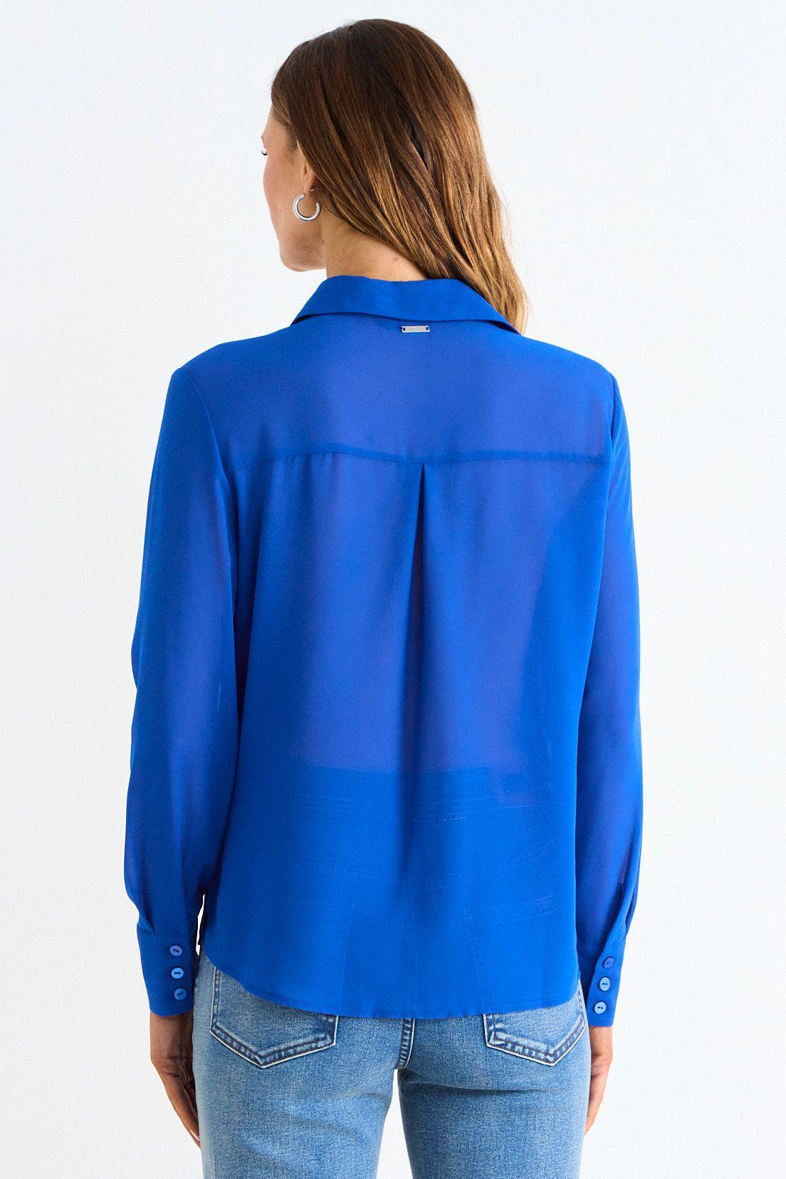 Blusa Camisera Manga Larga Azul Ash 14007126010134-2
