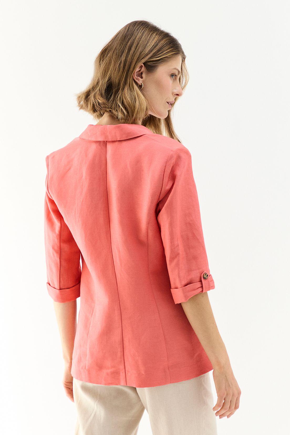 Blazer Liso Coral Ma Griffe 16004224007133-4