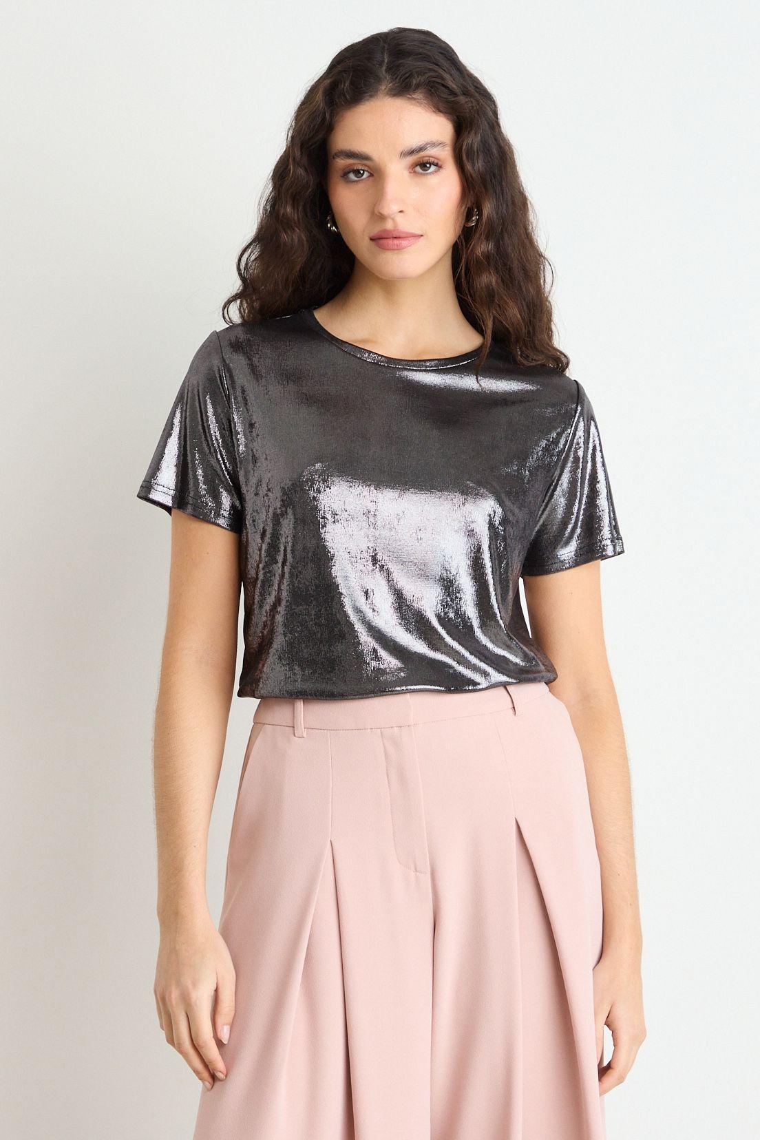 Polera Manga Corta Negro Ash 14207225050102-2