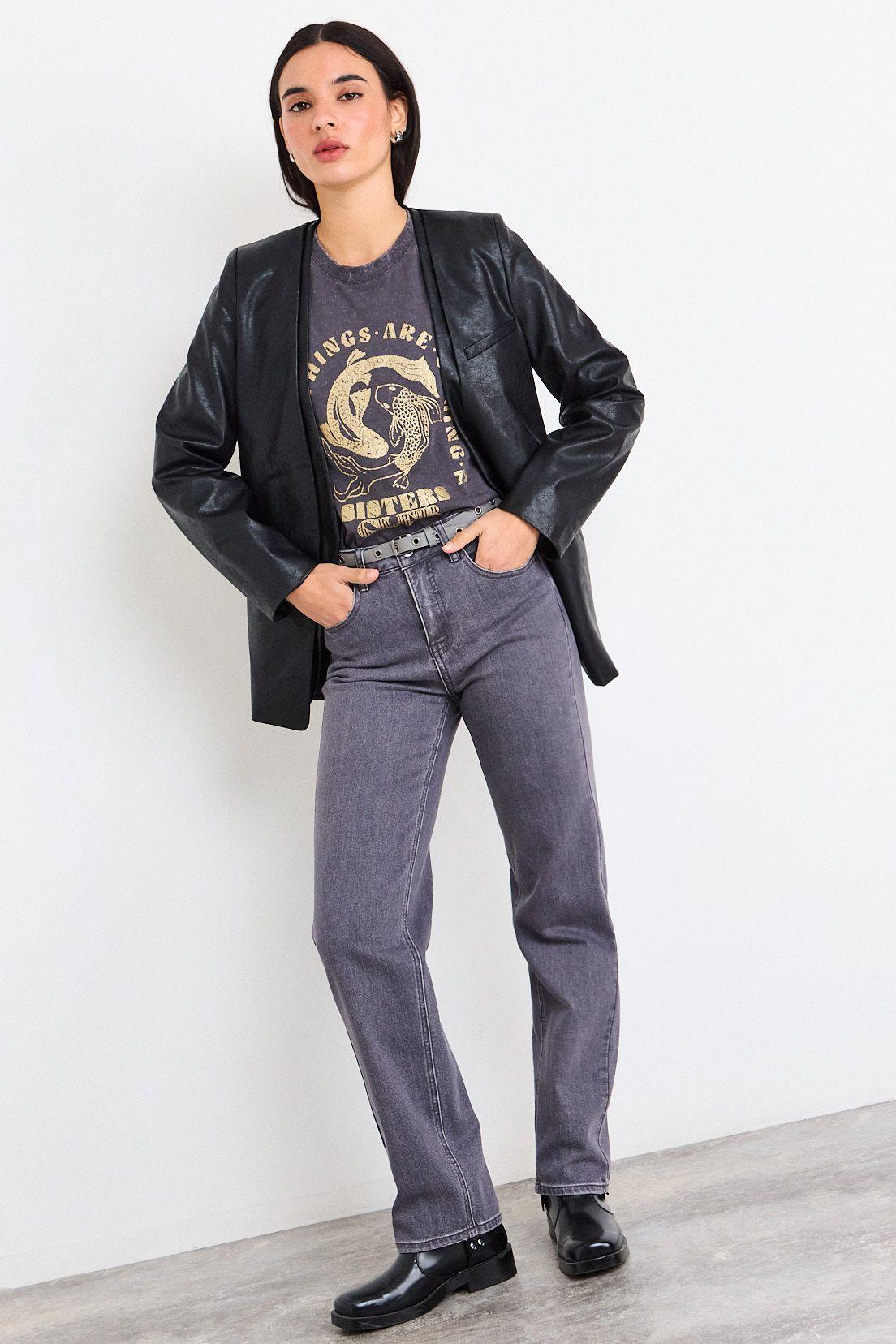 Jeans Liso Gris iO 11320226001113-0