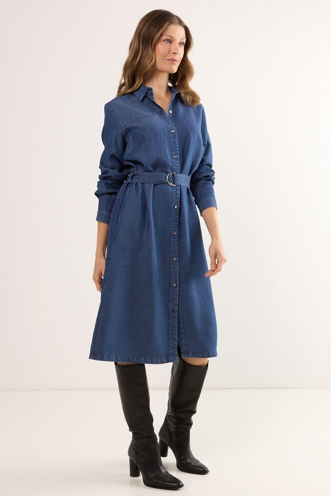 Vestido Liso Azul Ma Griffe 13002225002104-3