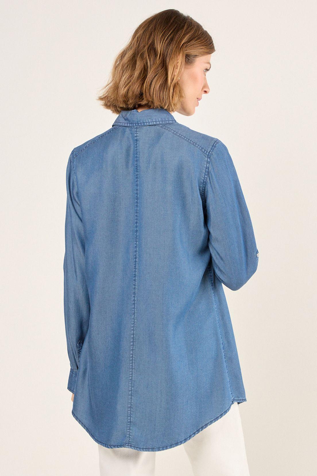 Blusa Lisa Azul Ma Griffe 14004225080104-2