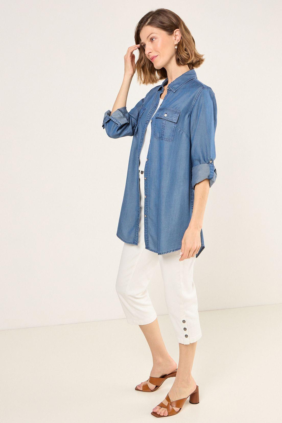 Blusa Lisa Azul Ma Griffe 14004225080104-3