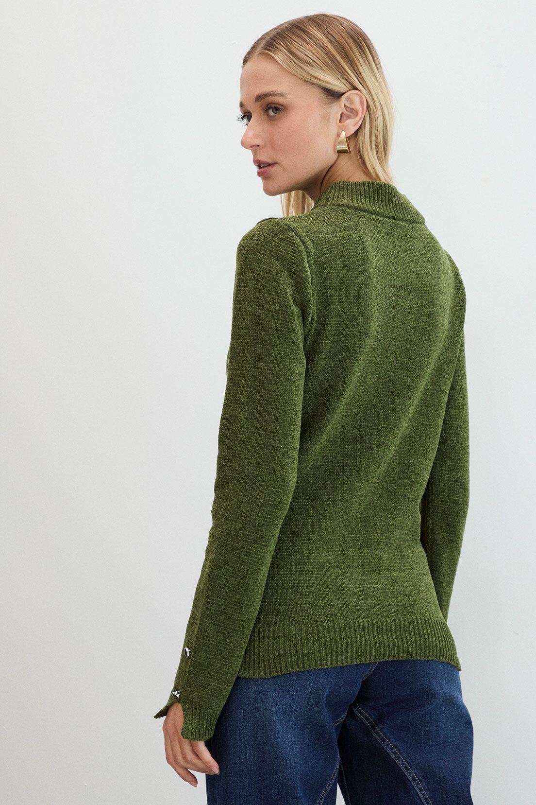 Sweater Liso Verde Oliva 18107125054107-2