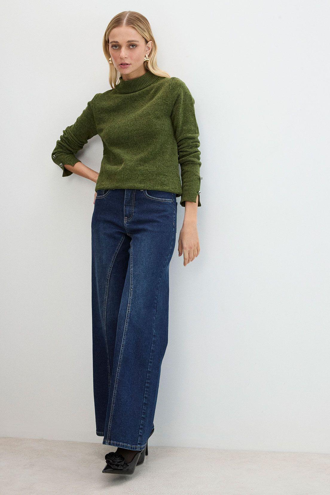 Sweater Liso Verde Oliva 18107125054107-4