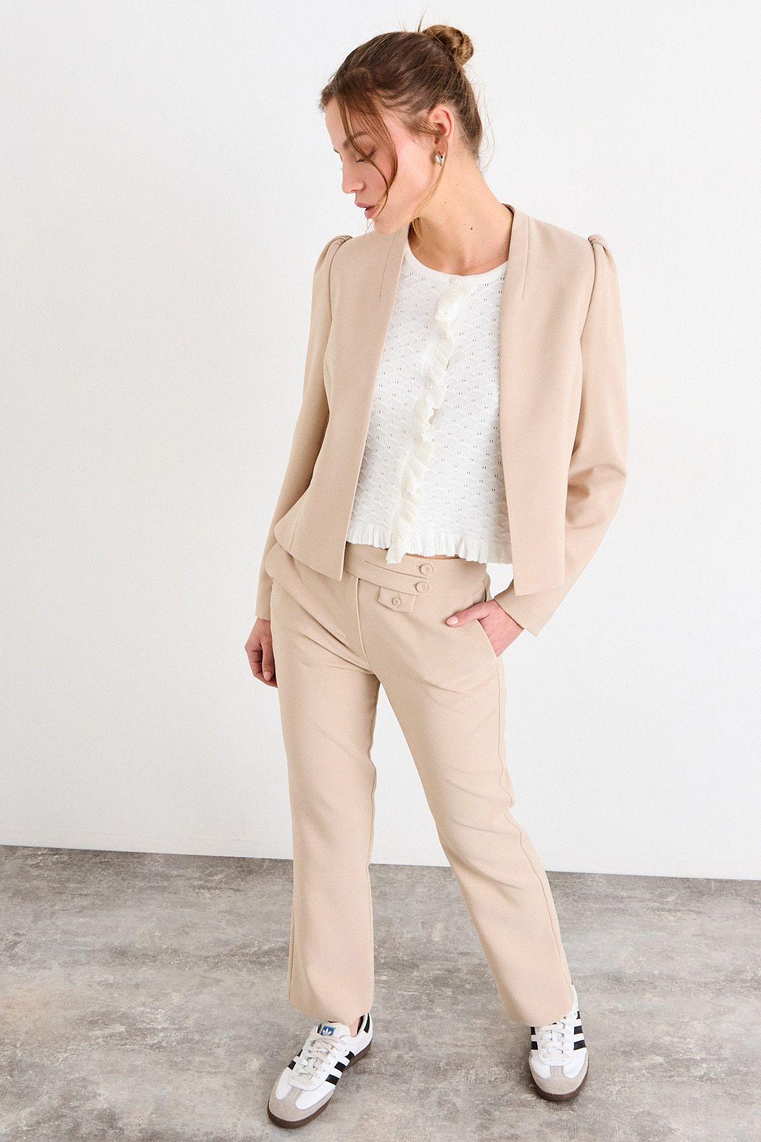 Blazer Liso Beige iO 16020226004106-3