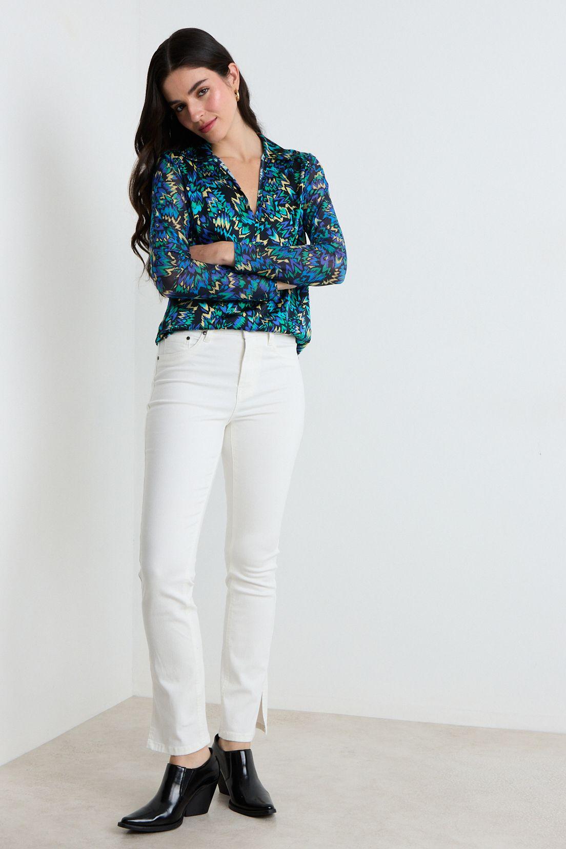 Blusas Manga Larga Azul Ash 14107225001104-4