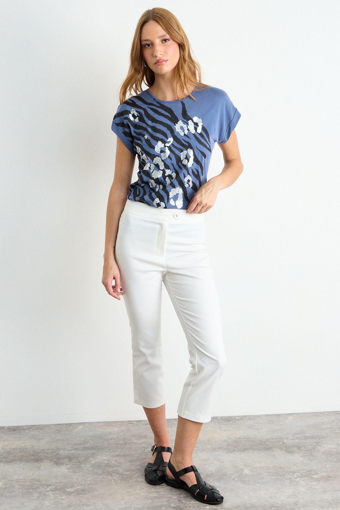 Polera Estampada Azul iO 14620126001104-4