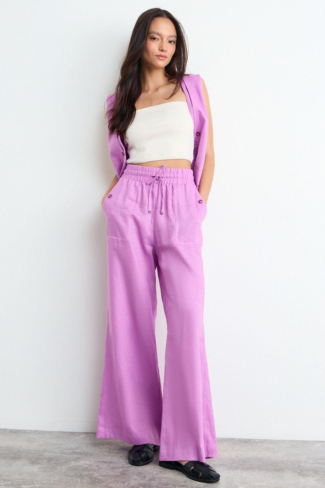Pantalon Liso Morado iO 11020225024121-0