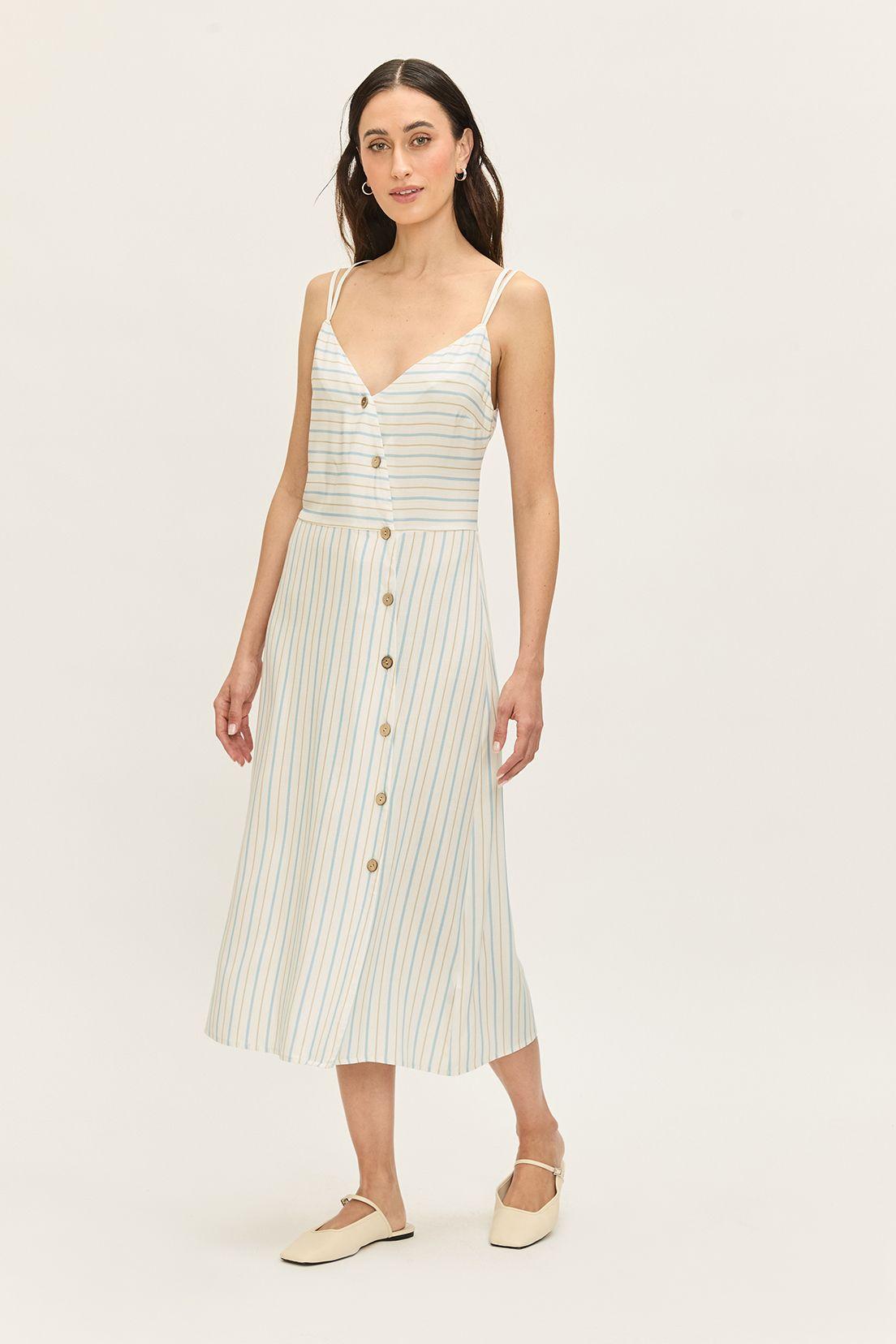 Vestido Largo Liso Crudo Ash 13404224001105-0