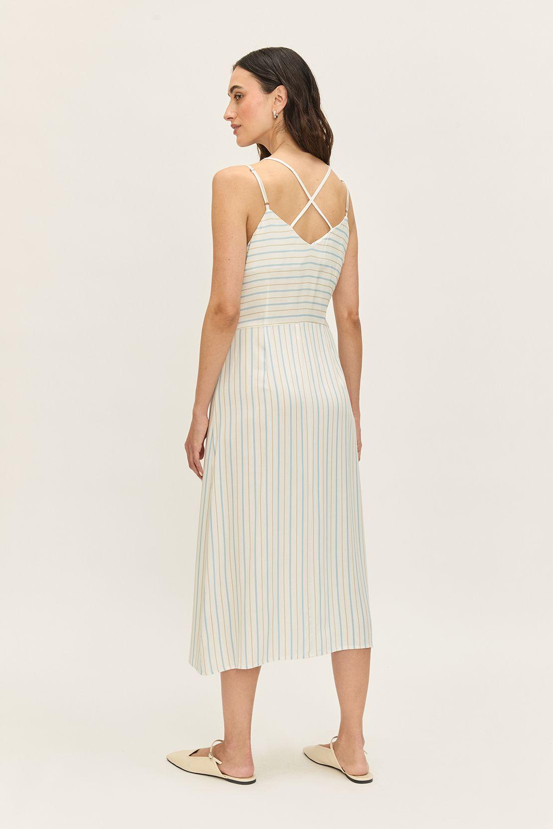 Vestido Largo Liso Crudo Ash 13404224001105-3