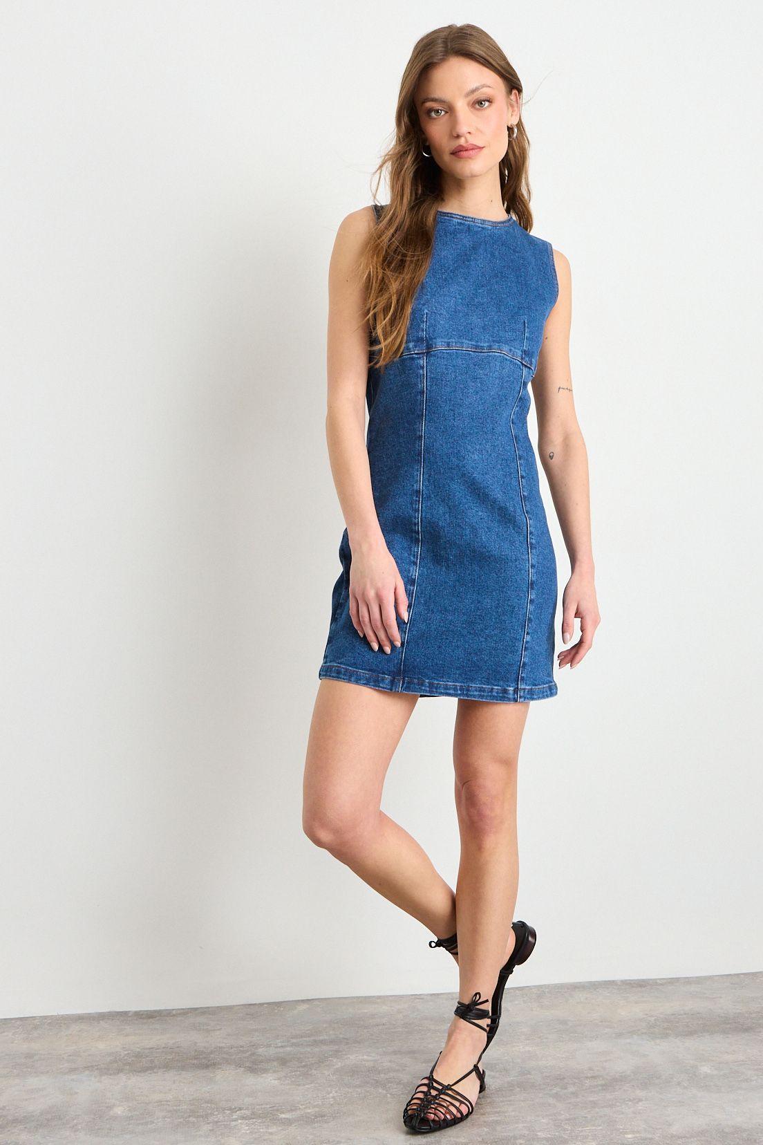 Vestido Corto Denim iO 13820225002104-1