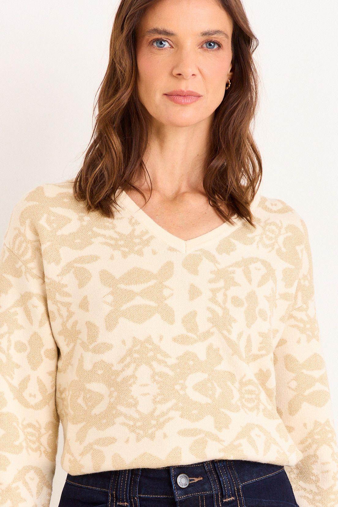 Sweater Fantasia Beige Ma Griffe 18704225080106-0