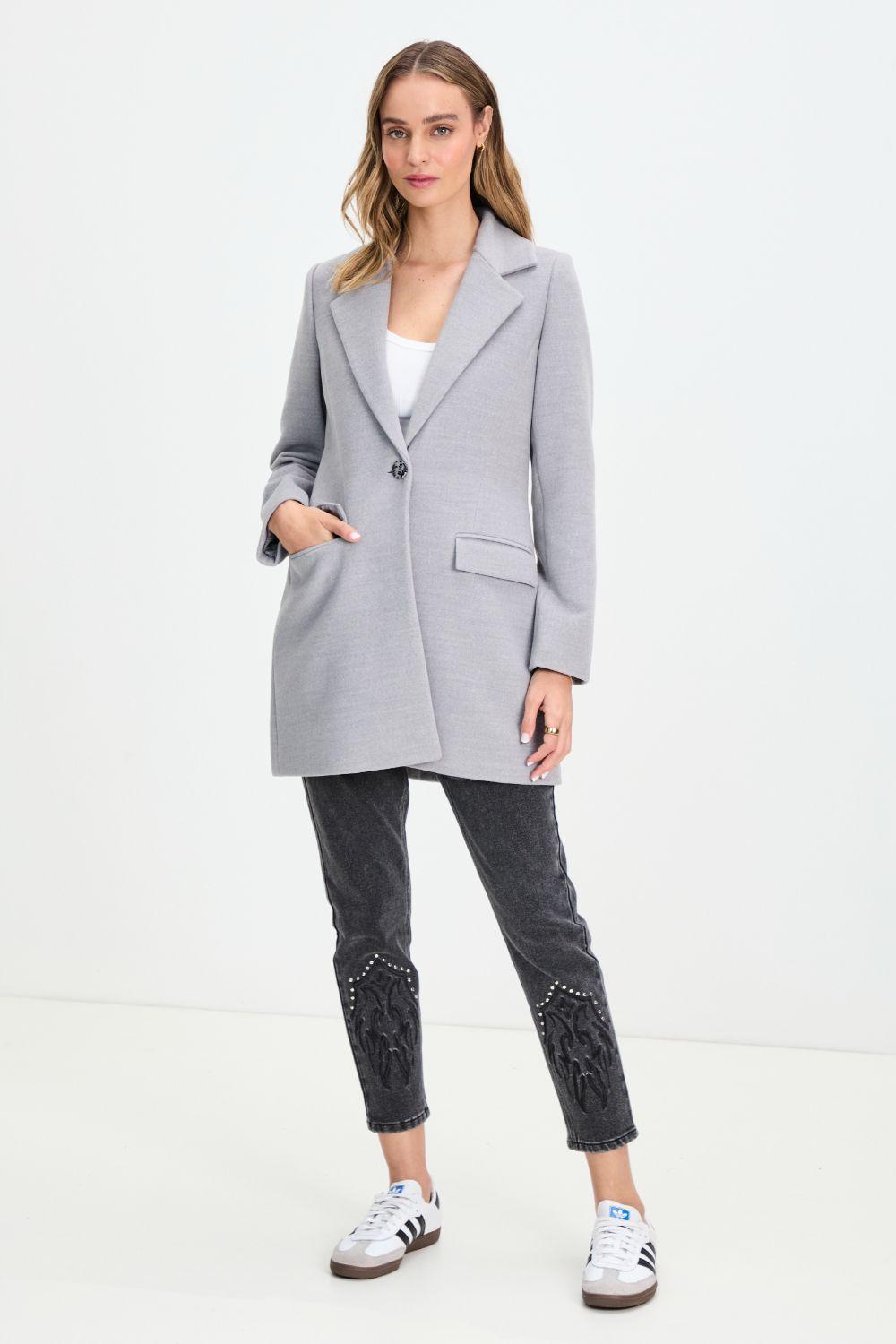 Chaqueton Liso Gris 17220125050113-1