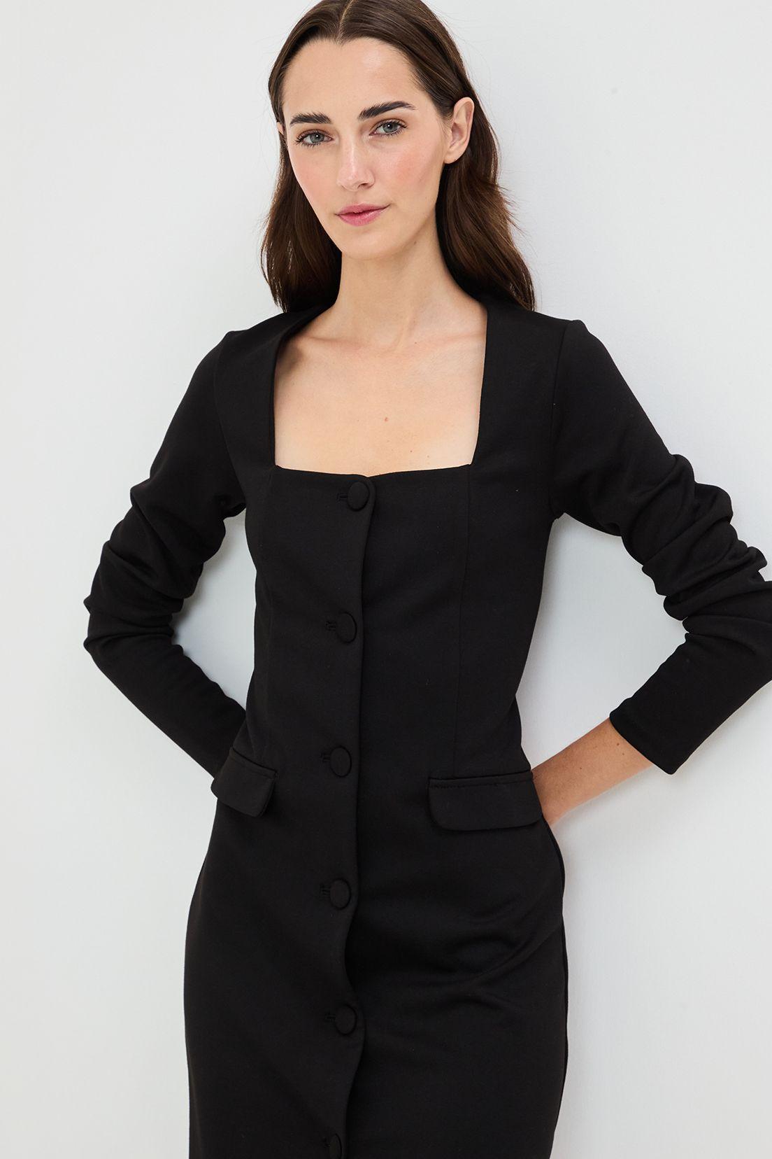 Vestido Liso Negro 13020125053102-2