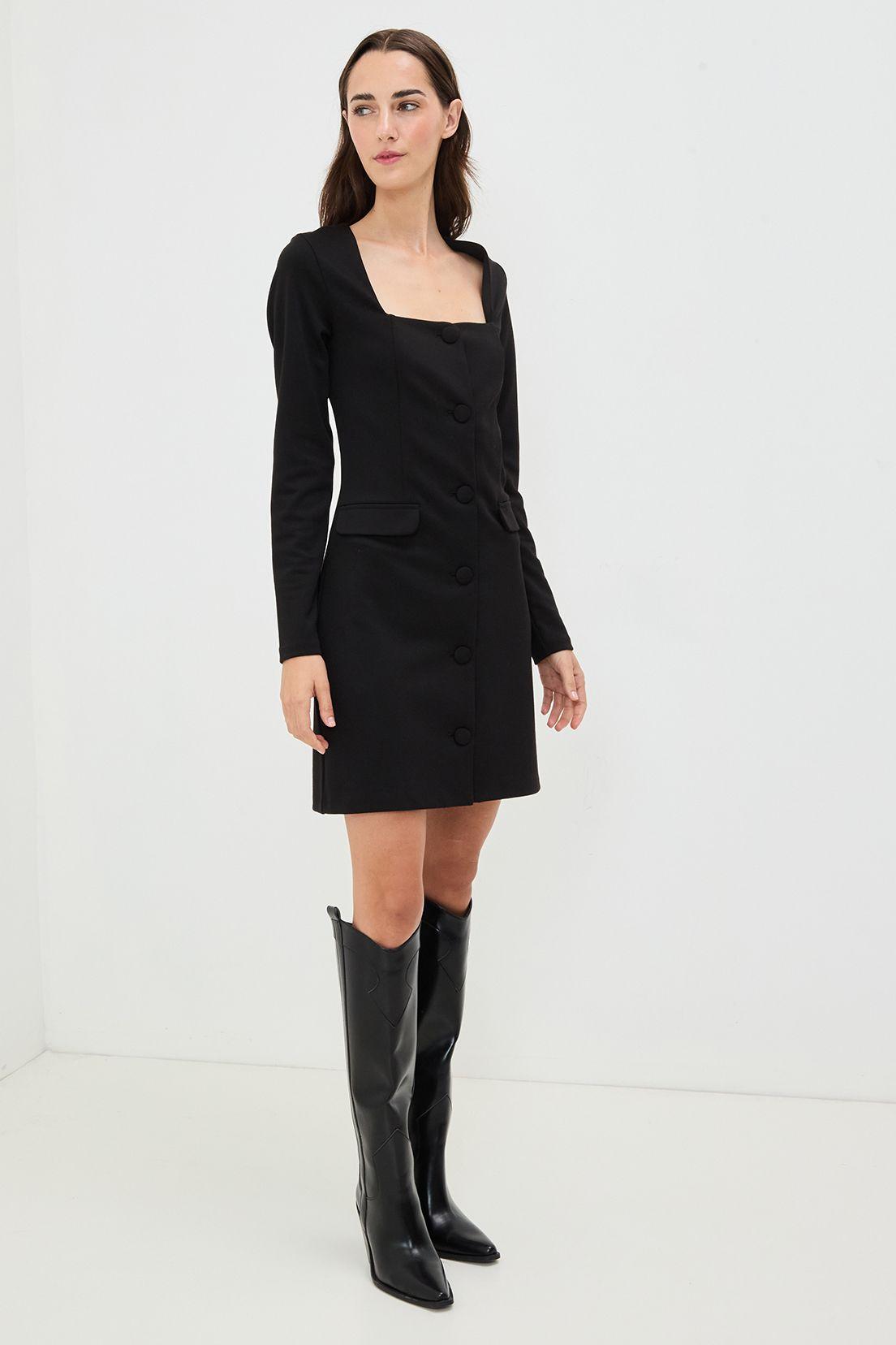 Vestido Liso Negro 13020125053102-4