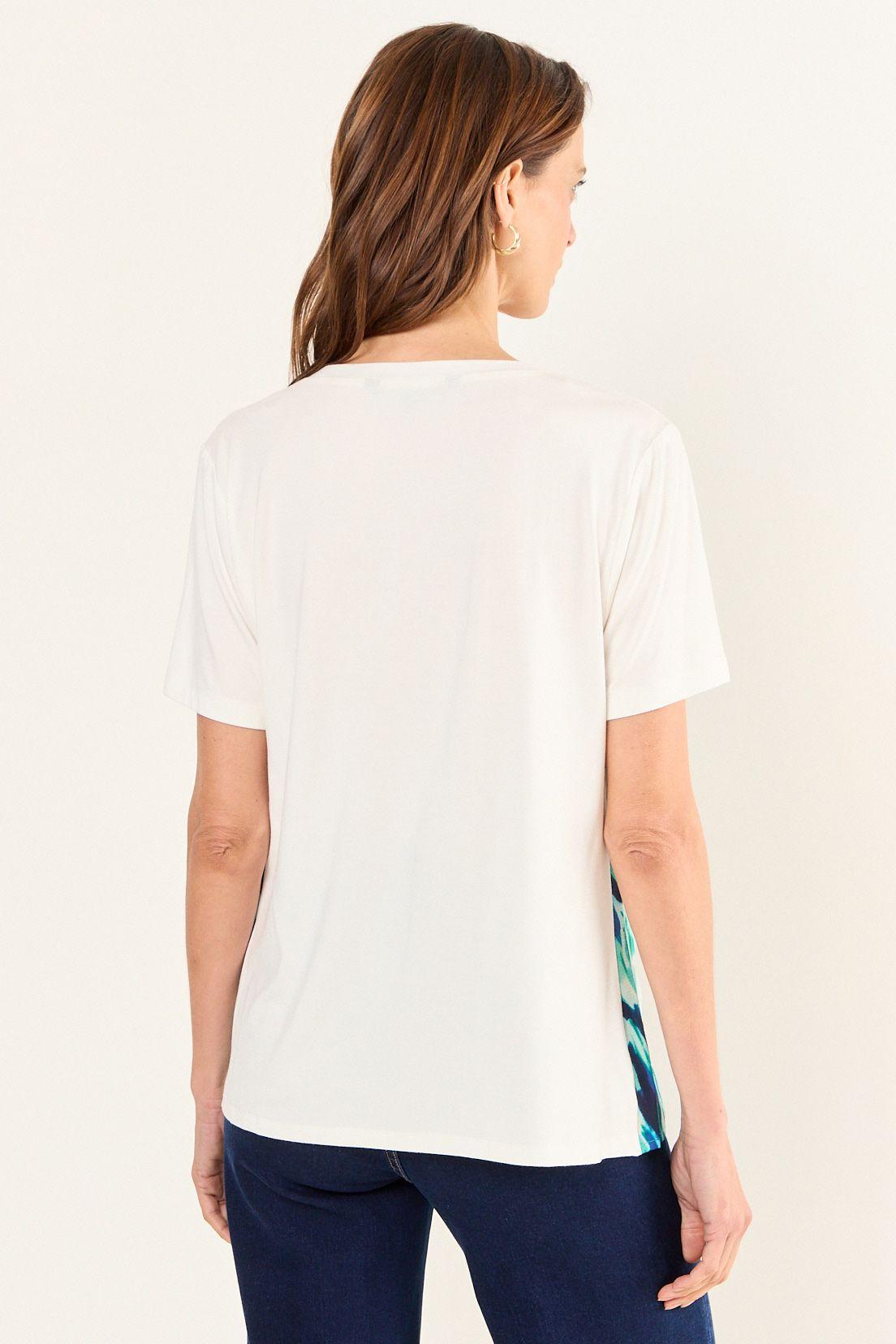 Polera Estampada Doble Tela Crudo Ma Griffe 14602126001105-2