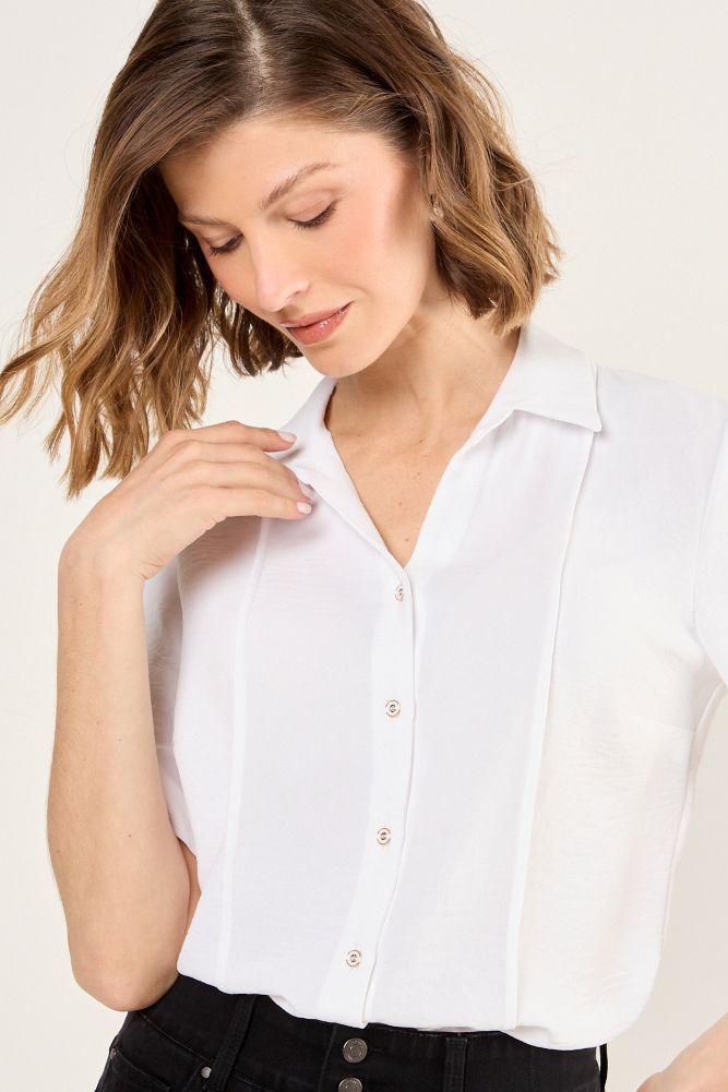 Blusa Camisera Blanco Ma Griffe 14002225012101-0