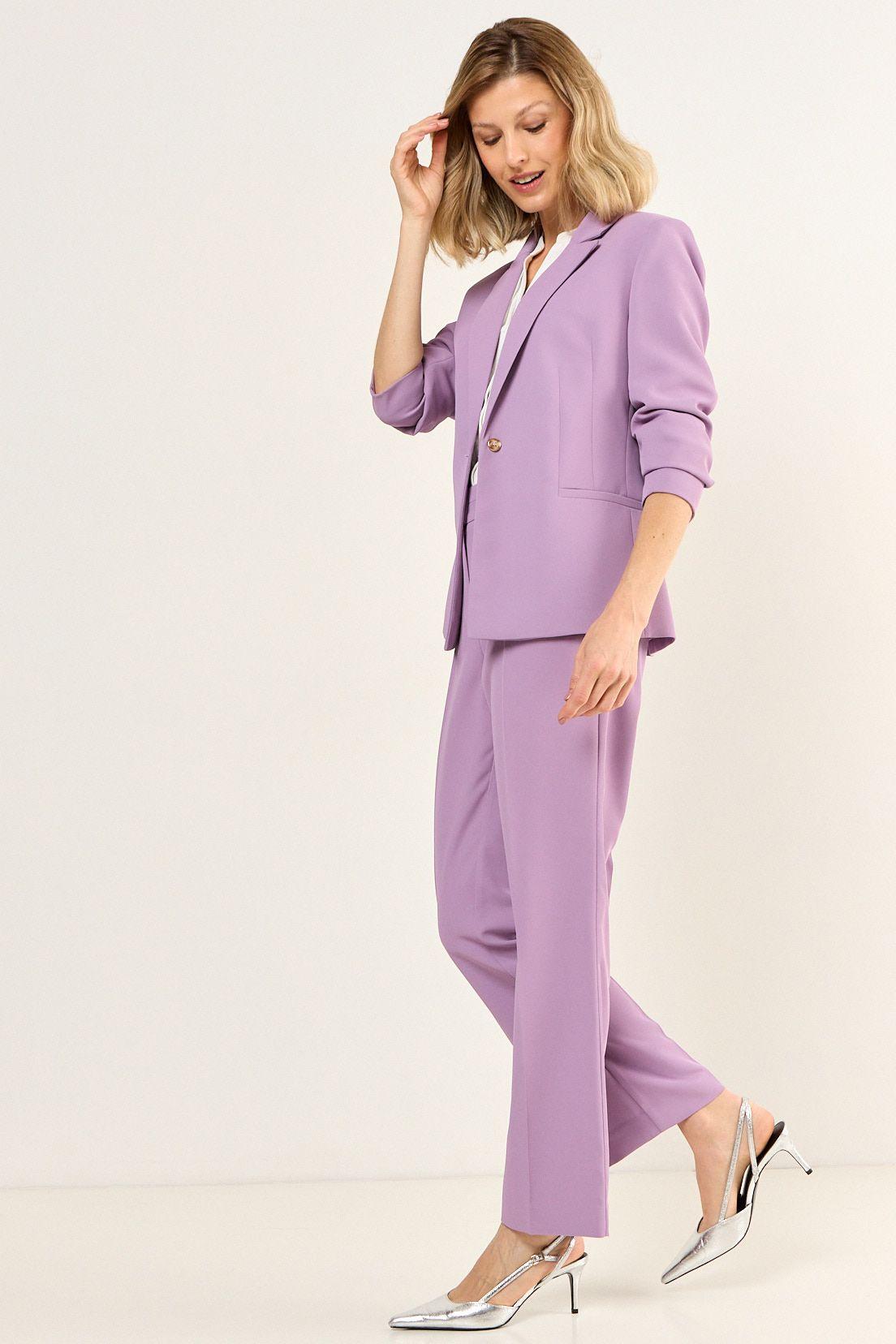 Blazer Abotonado Morado Ma Griffe 16002126001211-3