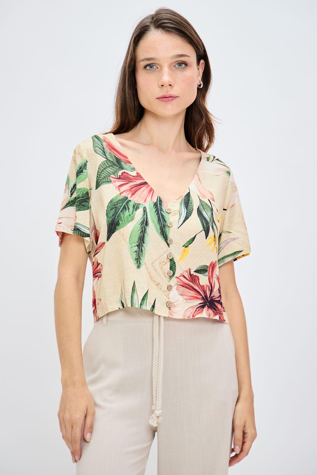 Blusa Fantasia Beige iO 14104224005106-0